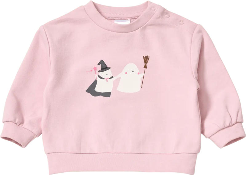 ALANA Sweatshirt mit Gespenster-Motiv, rosa, Gr. 62