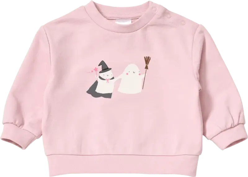 ALANA Sweatshirt mit Gespenster-Motiv, rosa, Gr. 68