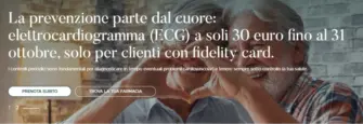 La prevenzione parte del cuore: eletrrocardiogramma a soli 30 euro