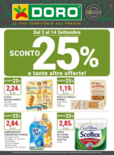 Sconto 25% e tante altre offerte!