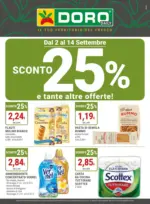 Cadoro Sconto 25% e tante altre offerte! - al 14.09.2025