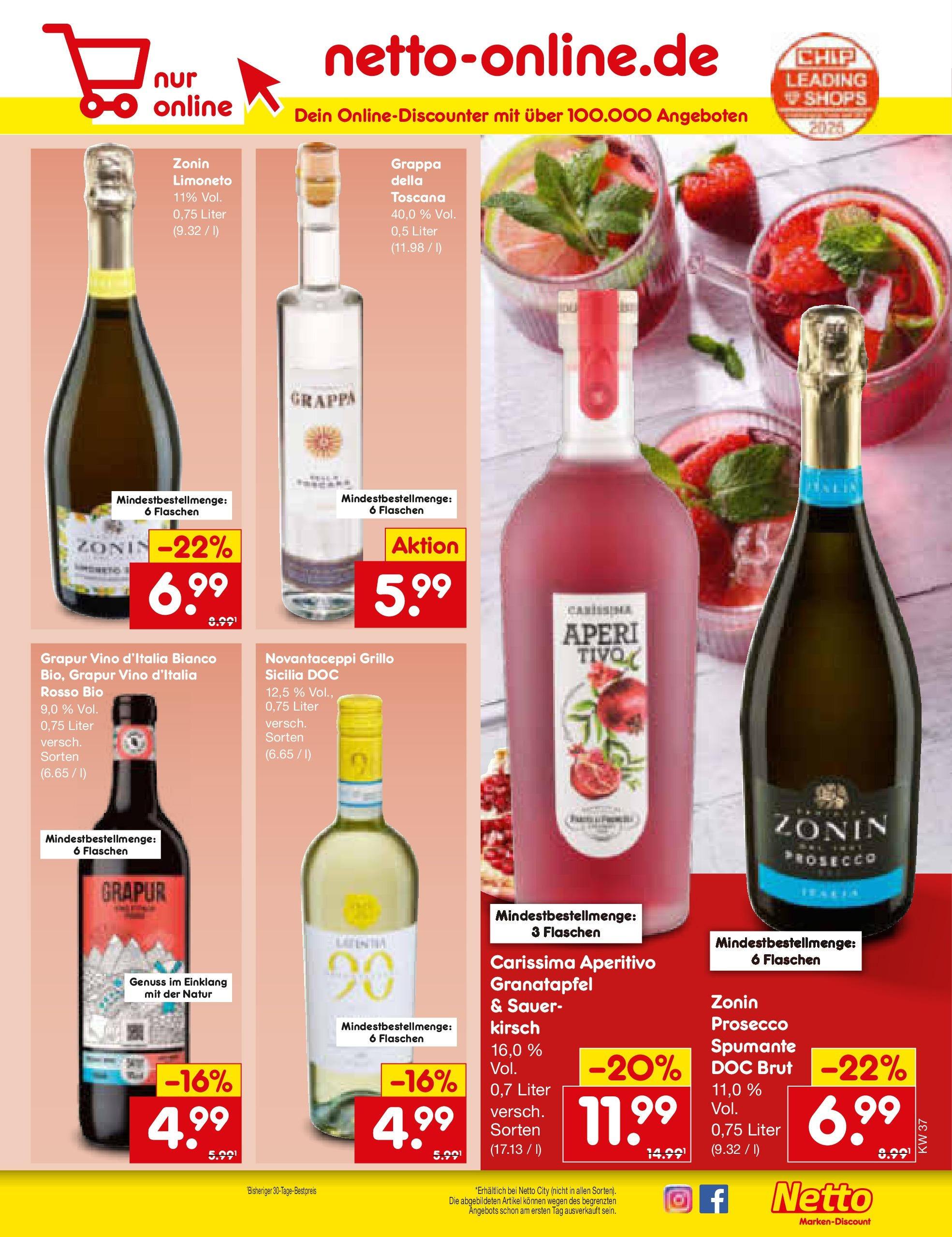 Netto Marken-Discount prospekt Weimar	 (ab 07.09.2025) » Angebote | Seite: 21 | Produkte: Granatapfel, Prosecco