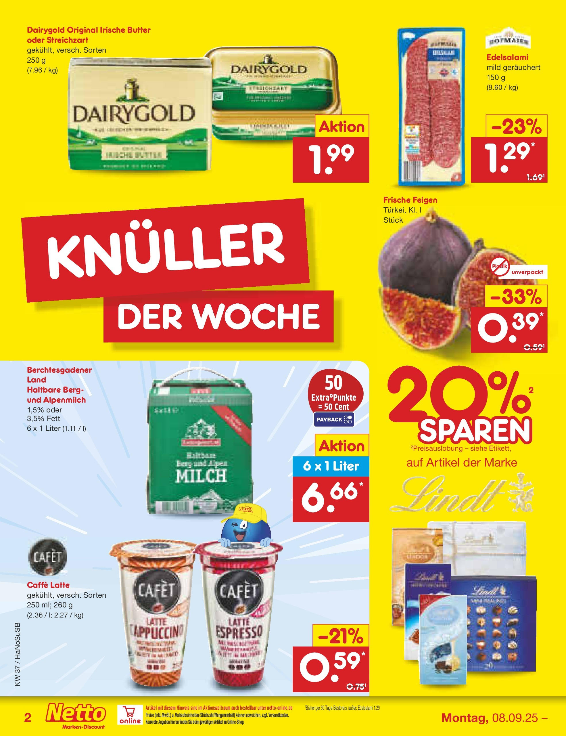 Netto Marken-Discount prospekt Wuppertal (ab 07.09.2025) » Angebote | Seite: 2 | Produkte: Milch, Butter Netto Marken-Discount prospekt Wuppertal (ab 07.09.2025) » Angebote | Seite: 2 | Produkte: Milch, Butter
