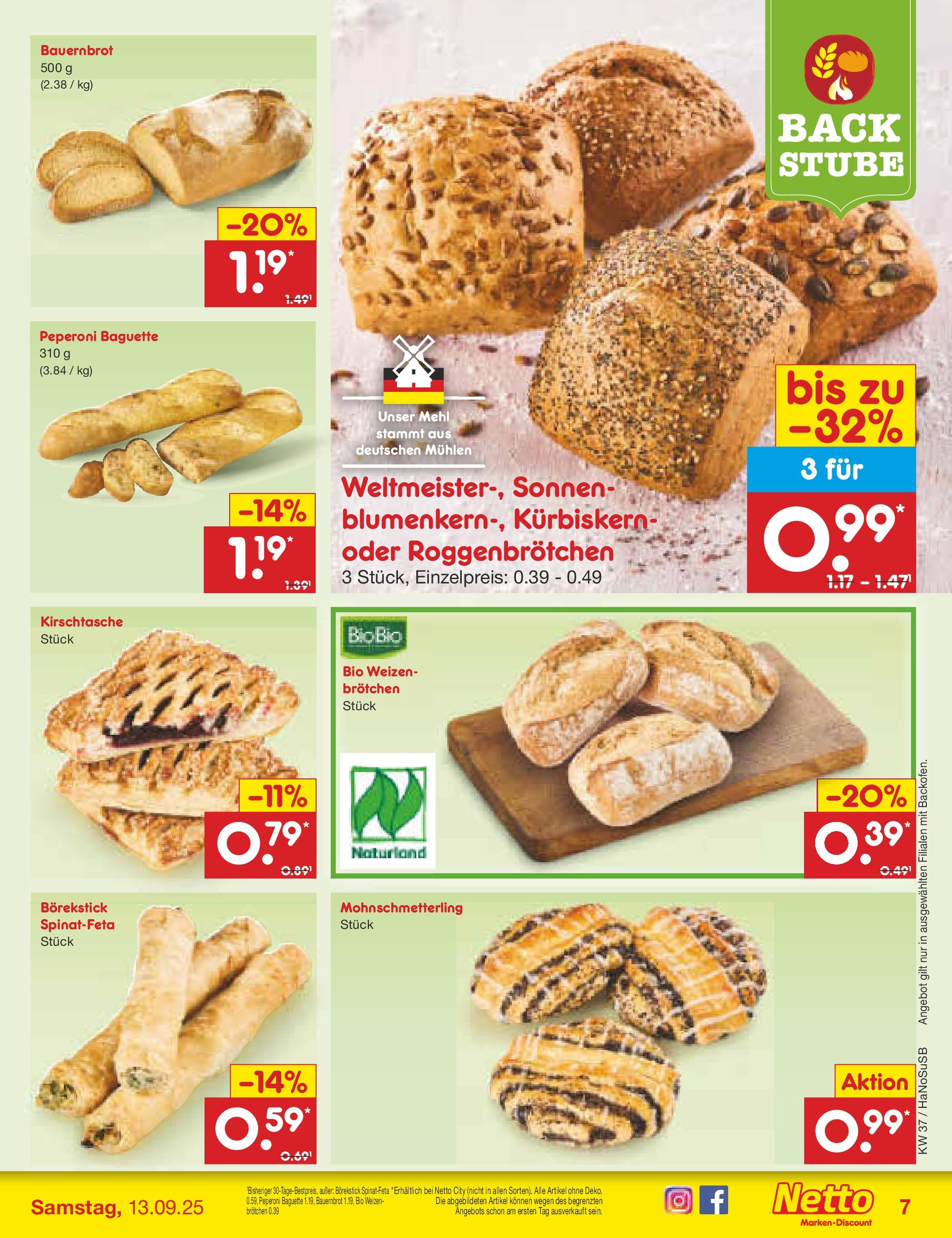 Netto Marken-Discount prospekt Wuppertal (ab 07.09.2025) » Angebote | Seite: 7 | Produkte: Mehl, Baguette Netto Marken-Discount prospekt Wuppertal (ab 07.09.2025) » Angebote | Seite: 7 | Produkte: Mehl, Baguette