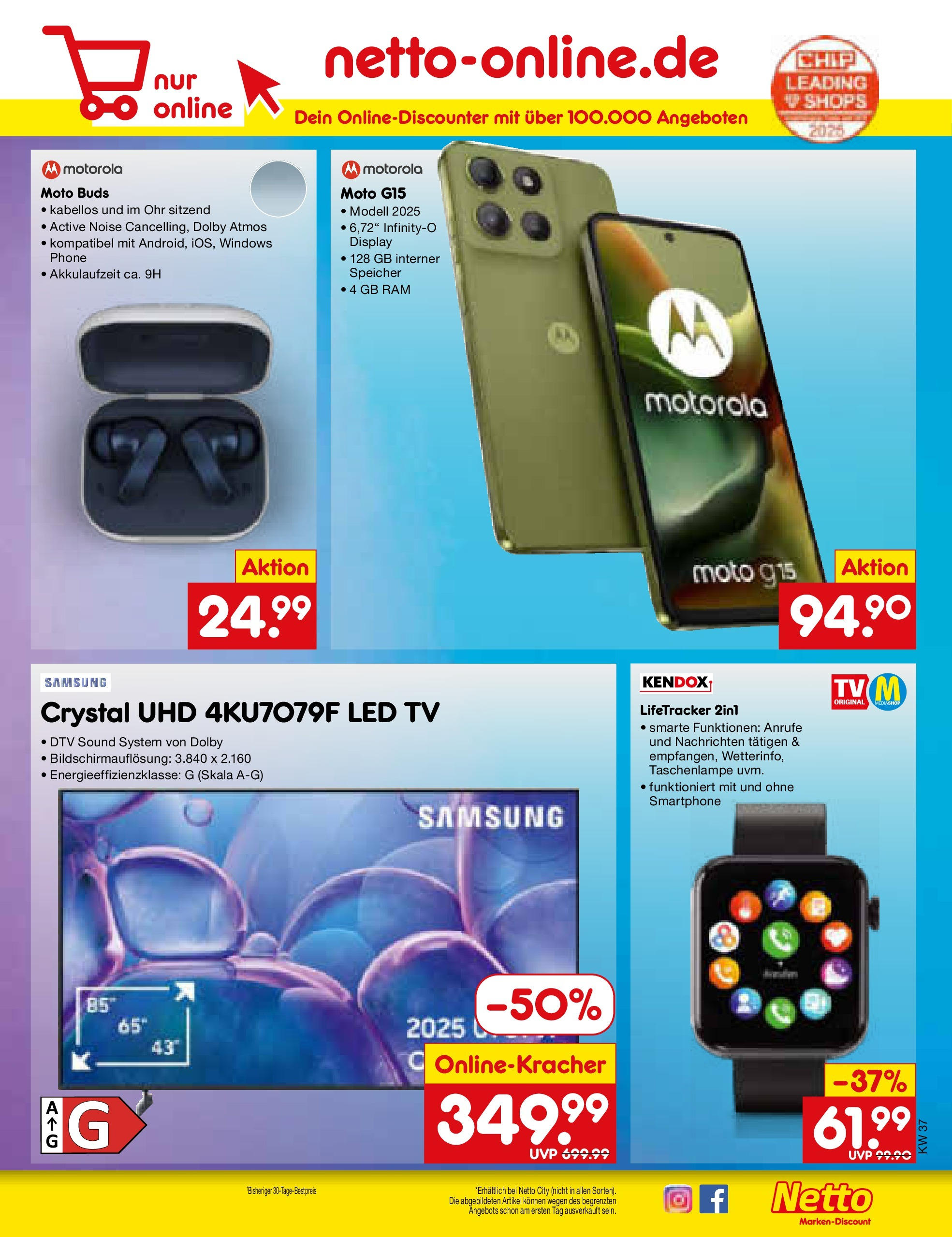 Netto Marken-Discount prospekt Weimar	 (ab 07.09.2025) » Angebote | Seite: 41 | Produkte: Samsung, Smartphone, TV