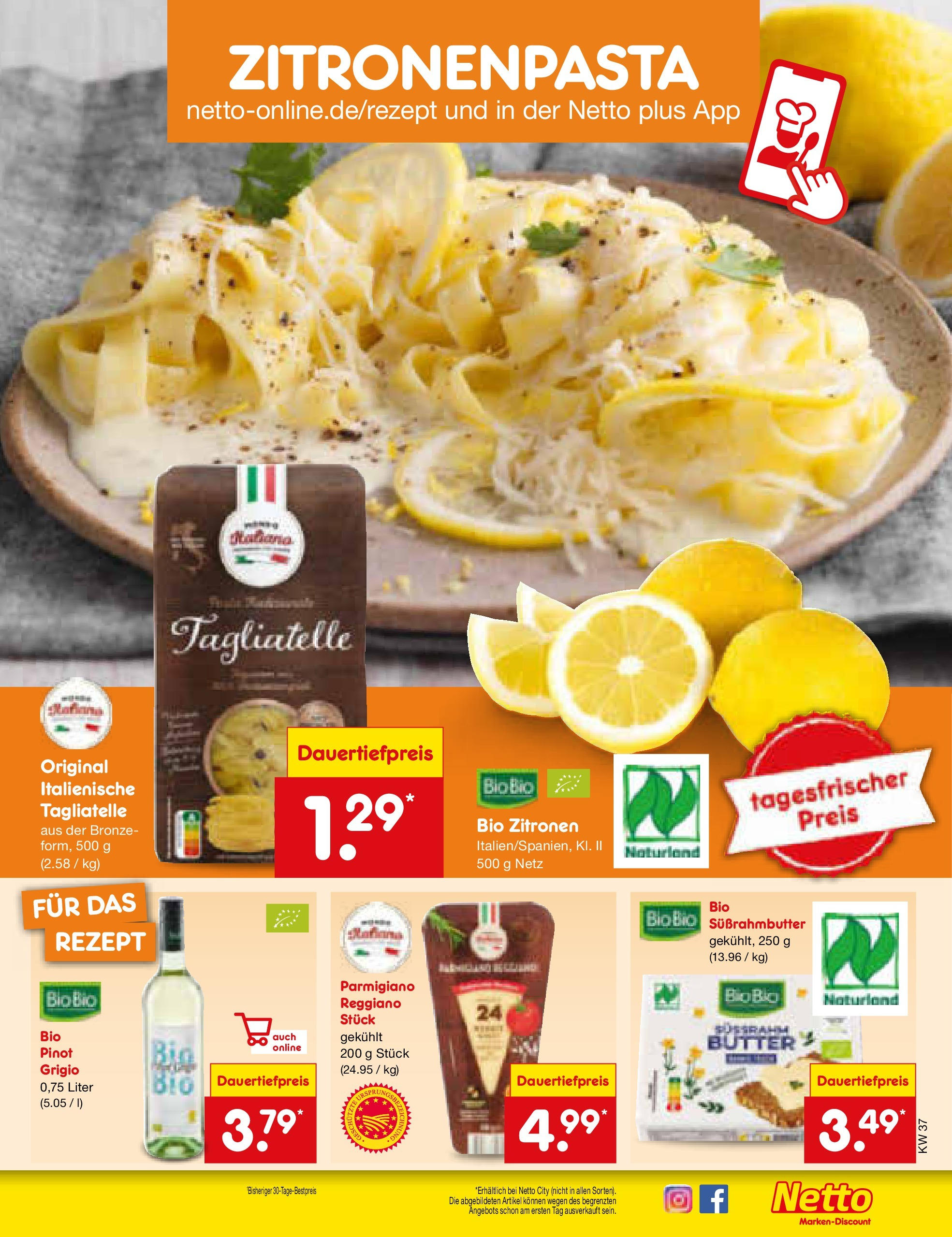 Netto Marken-Discount prospekt Weimar	 (ab 07.09.2025) » Angebote | Seite: 55 | Produkte: Zitronen