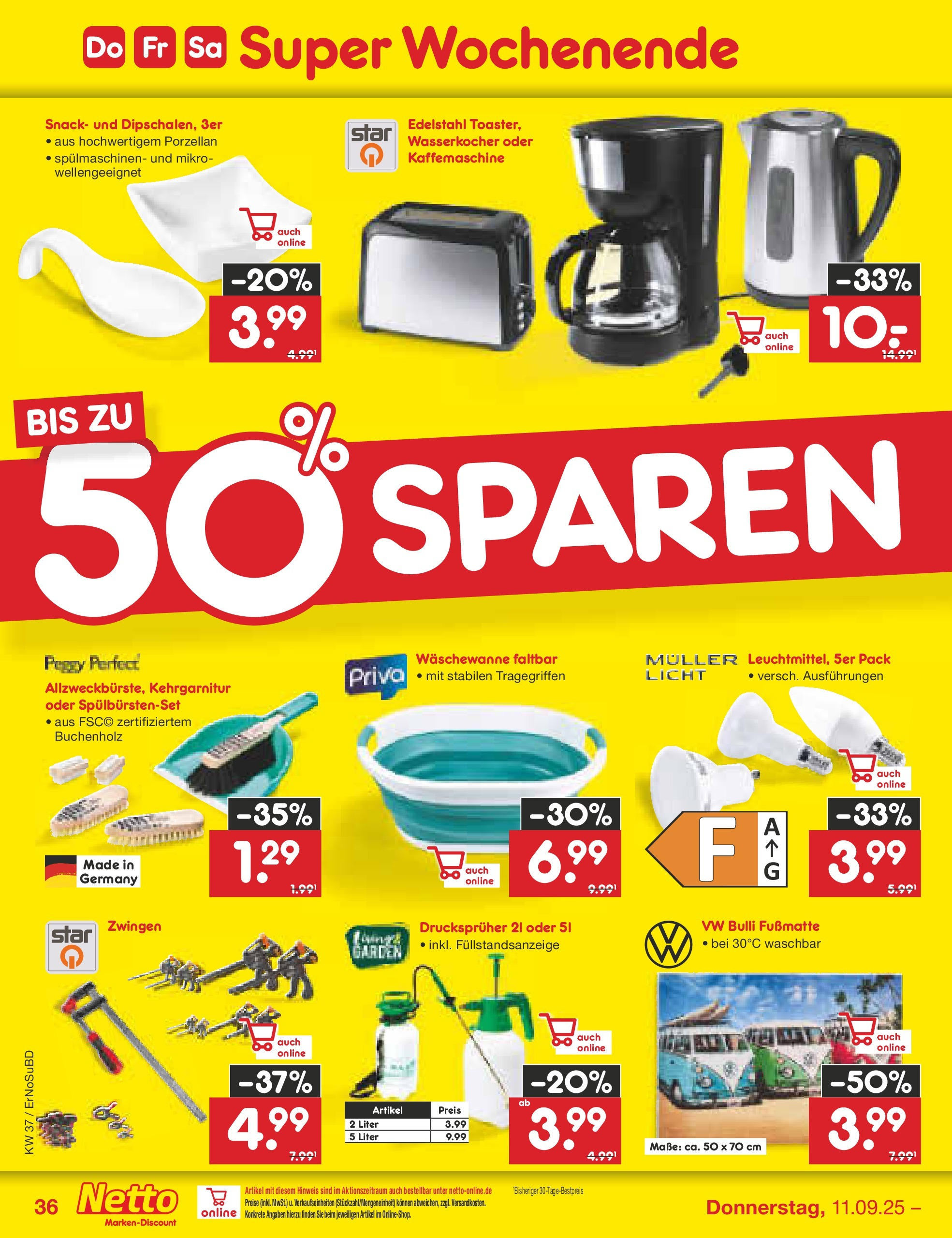 Netto Marken-Discount prospekt Weimar	 (ab 07.09.2025) » Angebote | Seite: 56 | Produkte: Wasserkocher, Fußmatte