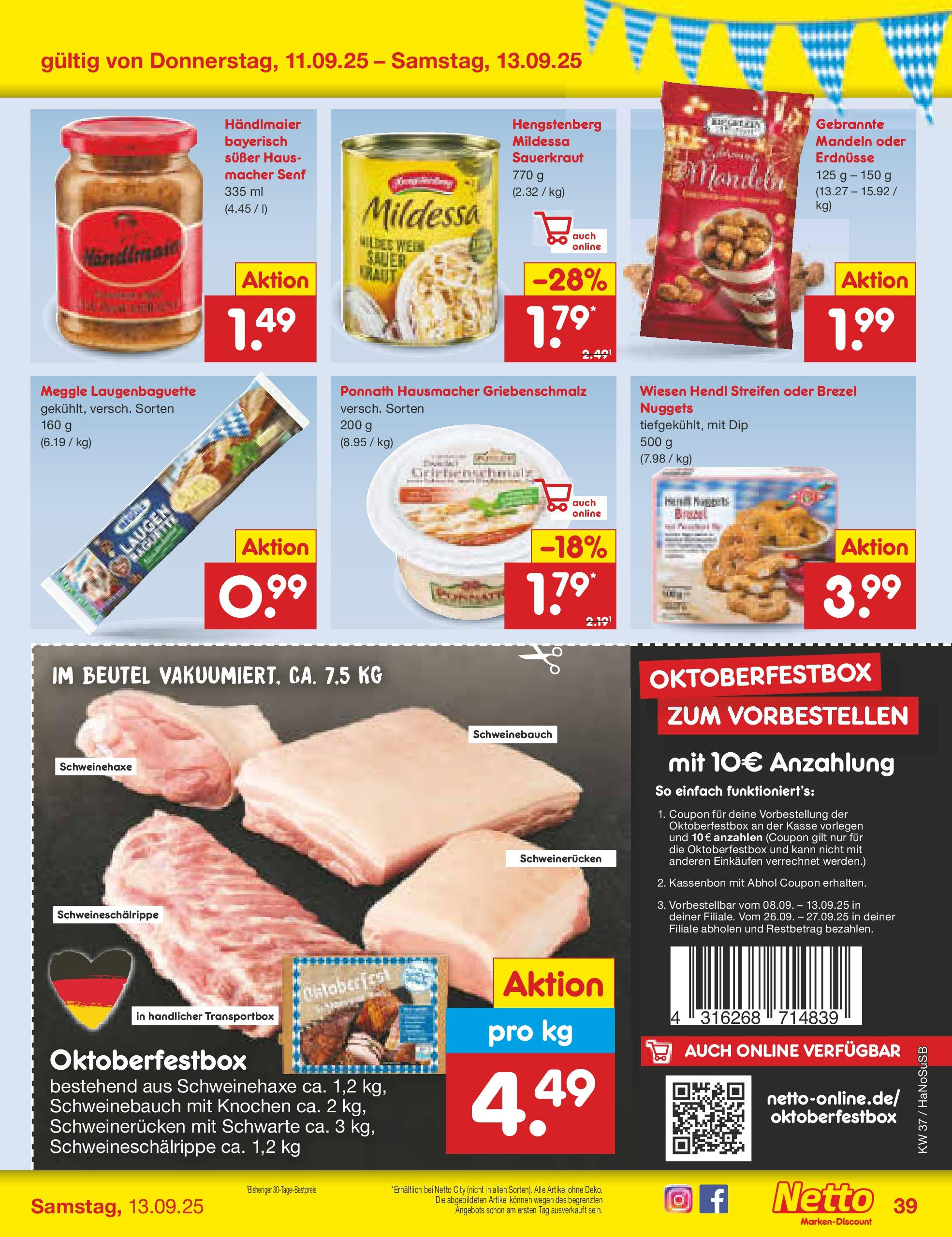 Netto Marken-Discount prospekt Wuppertal (ab 07.09.2025) » Angebote | Seite: 55 | Produkte: Schweinebauch, Kraut, Schweinerucken, Wein Netto Marken-Discount prospekt Wuppertal (ab 07.09.2025) » Angebote | Seite: 55 | Produkte: Schweinebauch, Kraut, Schweinerucken, Wein