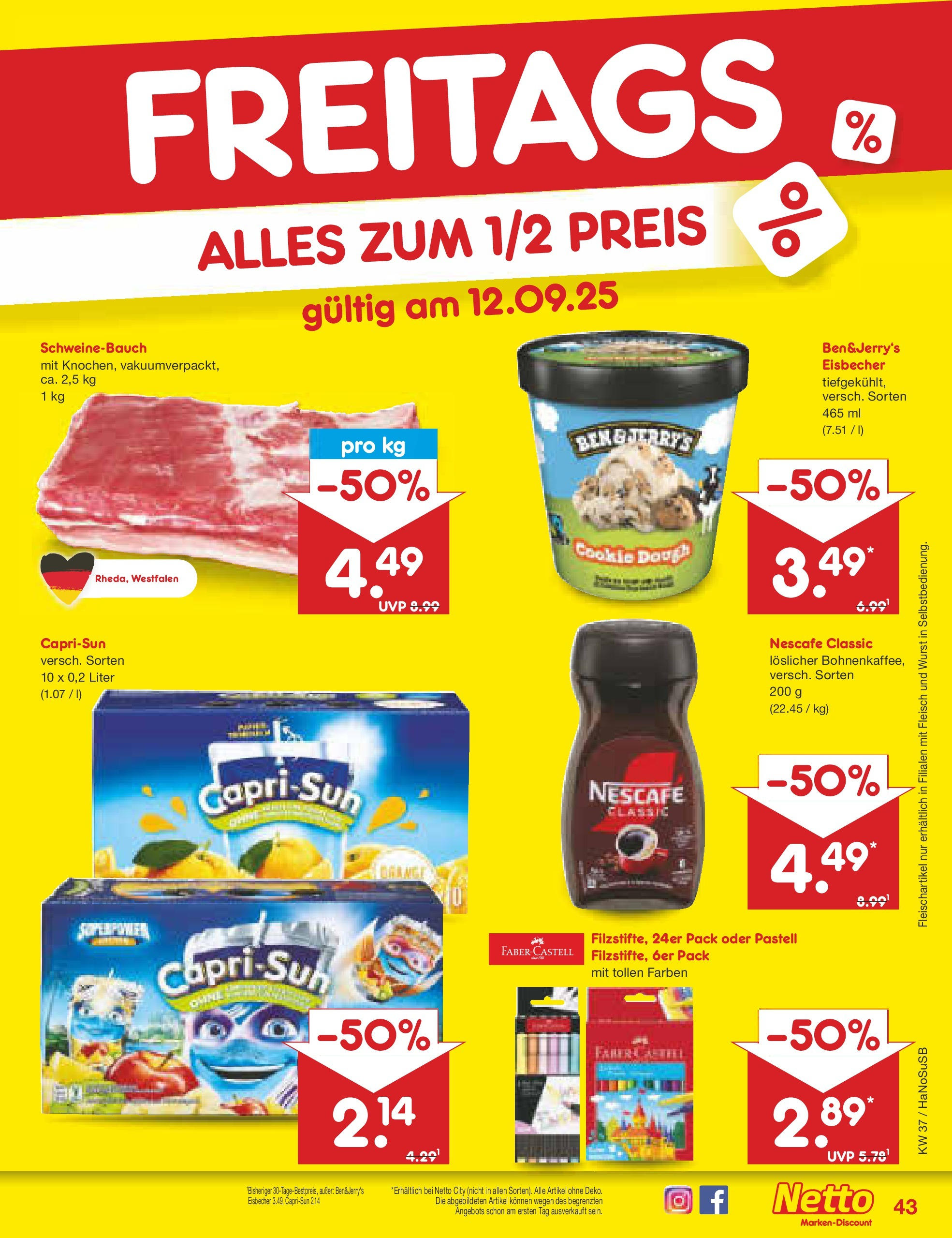 Netto Marken-Discount prospekt Wuppertal (ab 07.09.2025) » Angebote | Seite: 63 | Produkte: Nescafe, Nescafe classic, Wurst, Fleisch Netto Marken-Discount prospekt Wuppertal (ab 07.09.2025) » Angebote | Seite: 63 | Produkte: Nescafe, Nescafe classic, Wurst, Fleisch