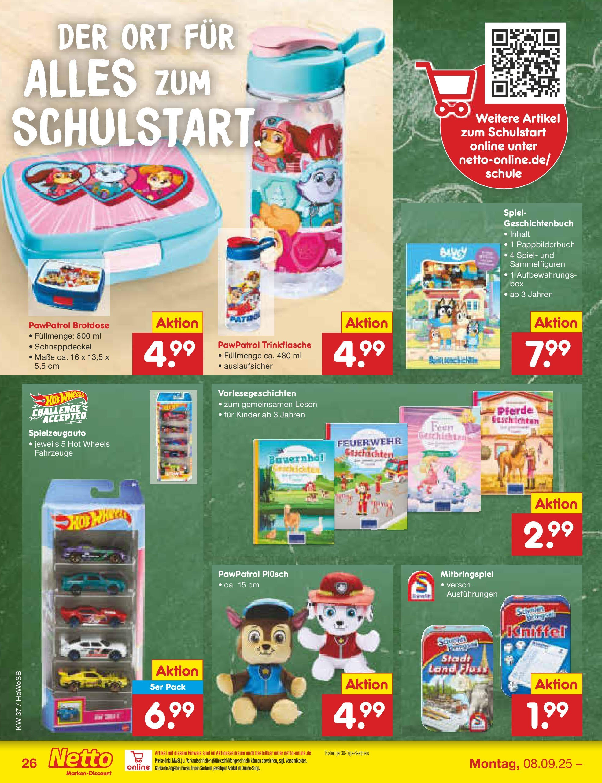 Netto Marken-Discount prospekt Brietlingen (ab 07.09.2025) » Angebote | Seite: 36 | Produkte: Spiel Netto Marken-Discount prospekt Brietlingen (ab 07.09.2025) » Angebote | Seite: 36 | Produkte: Spiel