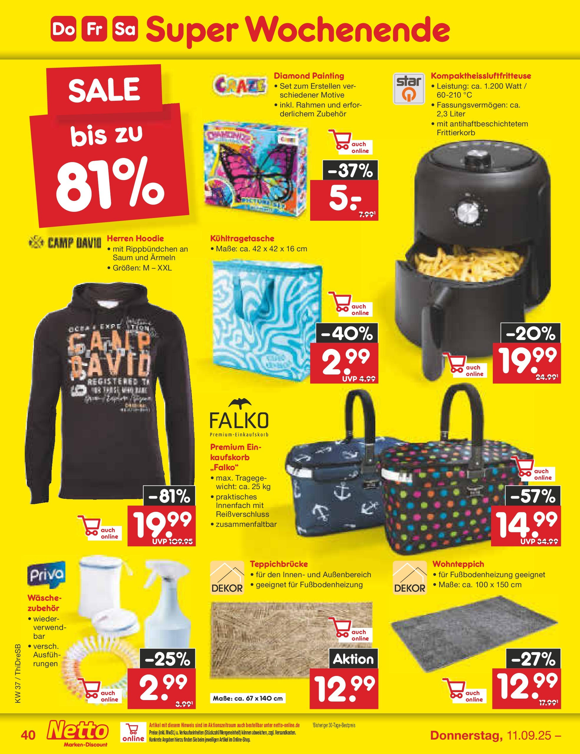 Netto Marken-Discount prospekt Dresden	 (ab 07.09.2025) » Angebote | Seite: 58 | Produkte: Hoodie
