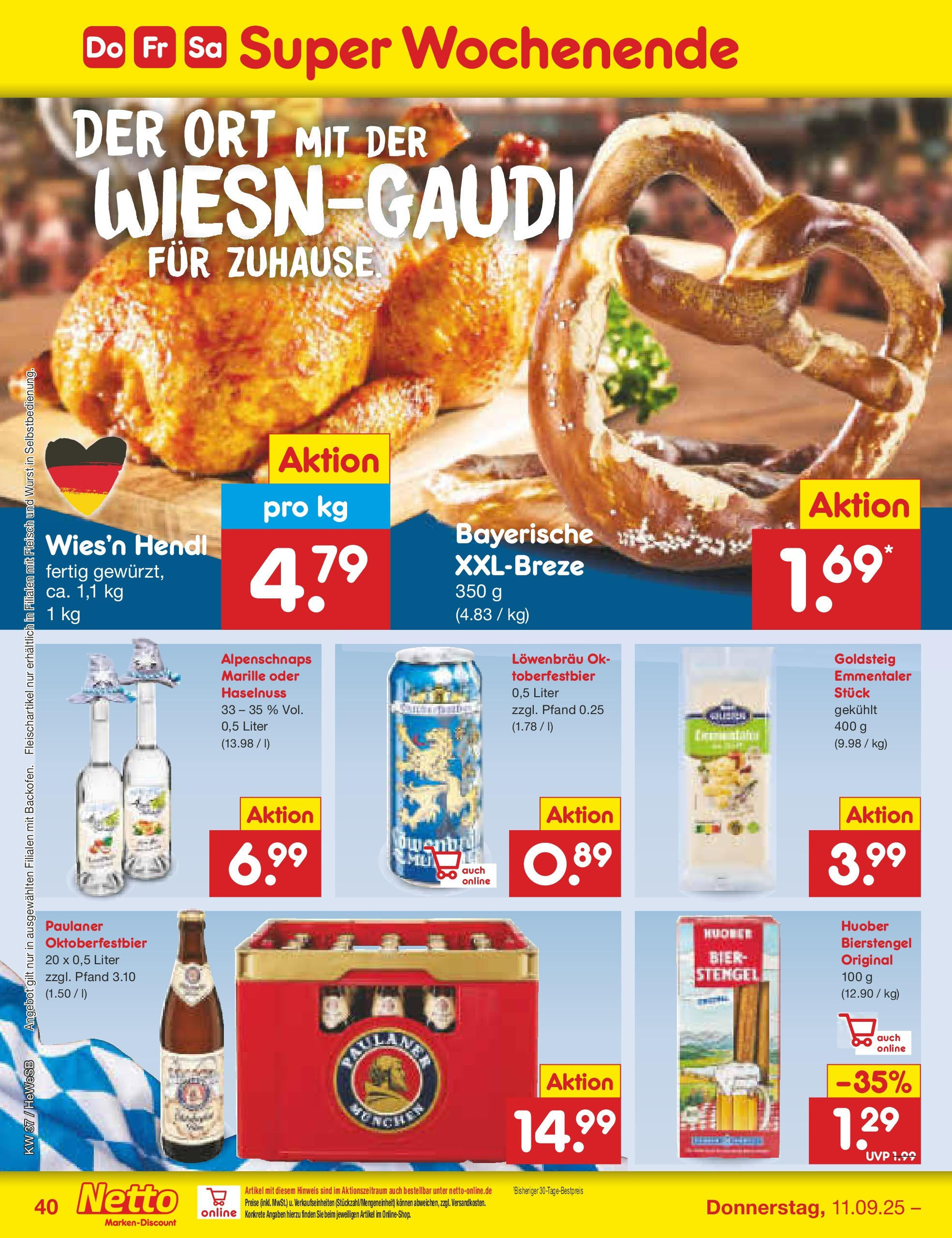 Netto Marken-Discount prospekt Brietlingen (ab 07.09.2025) » Angebote | Seite: 58 | Produkte: Bier, Wurst, Fleisch, Paulaner Netto Marken-Discount prospekt Brietlingen (ab 07.09.2025) » Angebote | Seite: 58 | Produkte: Bier, Wurst, Fleisch, Paulaner