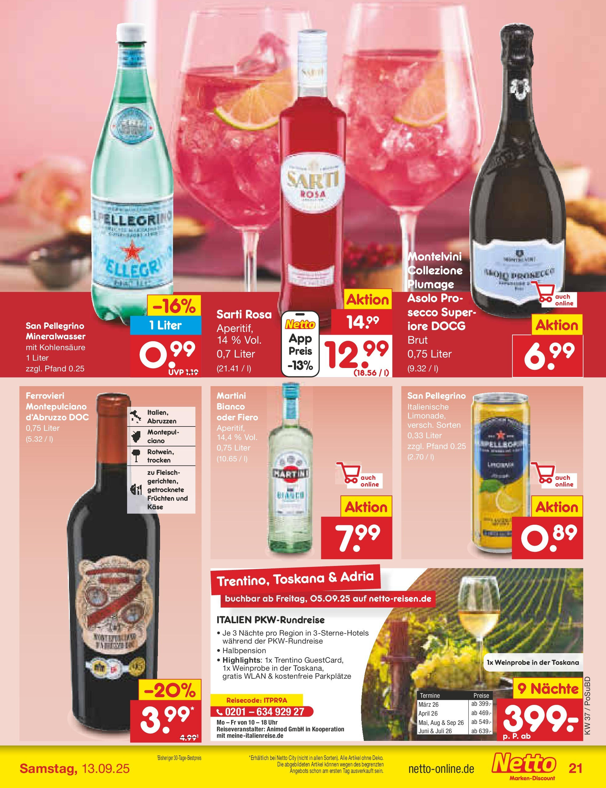 Netto Marken-Discount prospekt Regensburg (ab 08.09.2025) » Angebote | Seite: 27 | Produkte: Martini, Mineralwasser, Fleisch, Uhr Netto Marken-Discount prospekt Regensburg (ab 08.09.2025) » Angebote | Seite: 27 | Produkte: Martini, Mineralwasser, Fleisch, Uhr