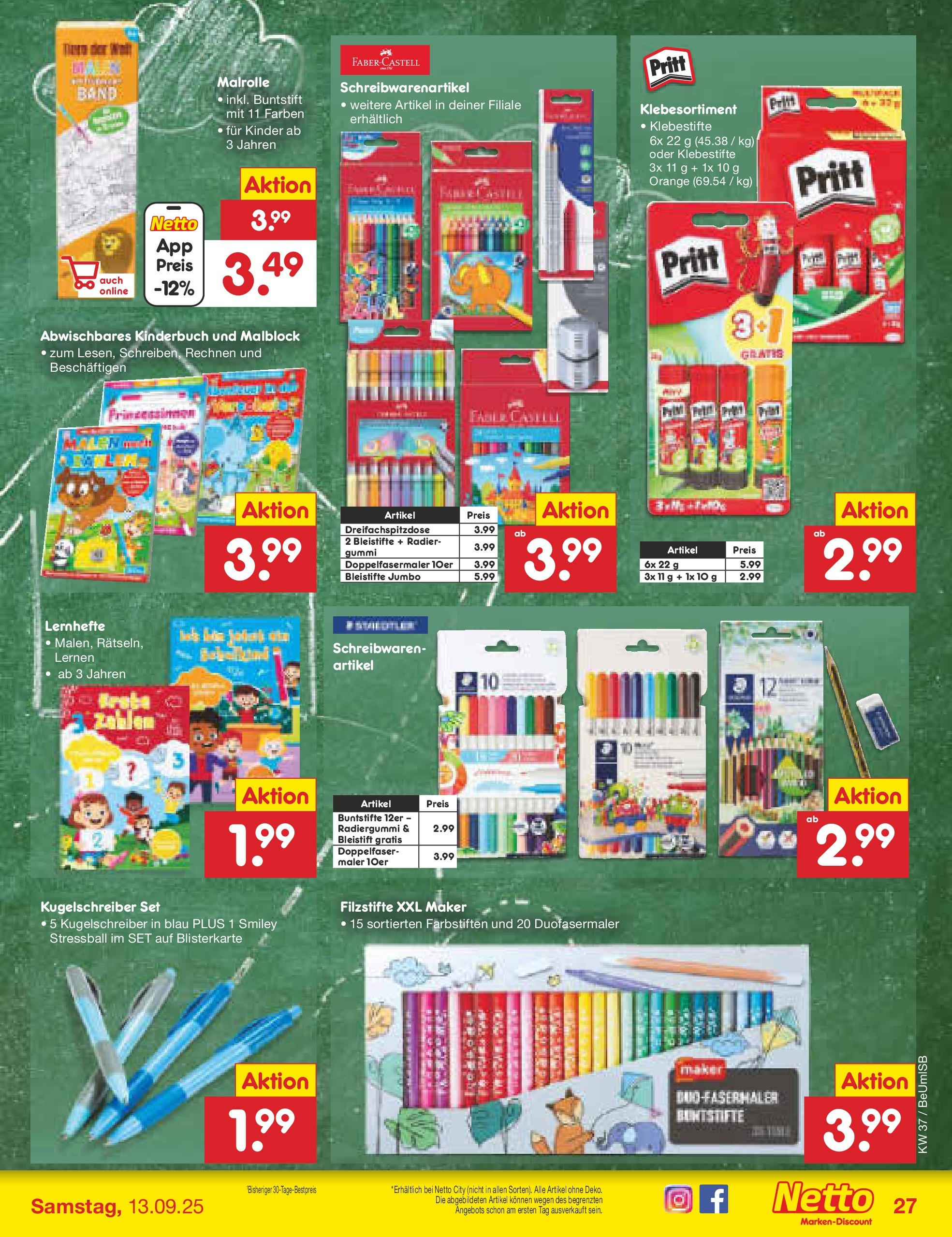 Netto Marken-Discount prospekt Kremmen (ab 07.09.2025) » Angebote | Seite: 37 Netto Marken-Discount prospekt Kremmen (ab 07.09.2025) » Angebote | Seite: 37