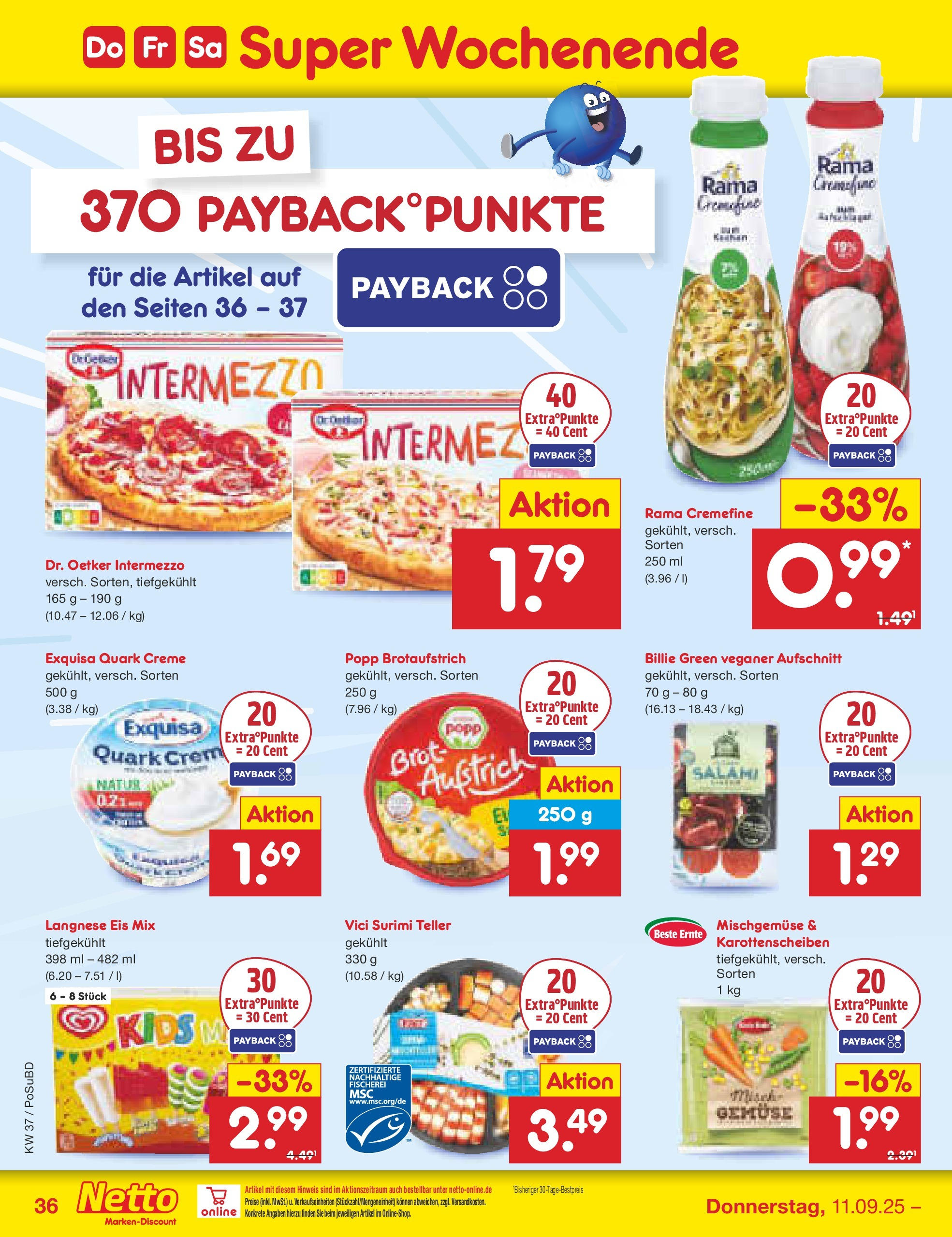 Netto Marken-Discount prospekt Regensburg (ab 08.09.2025) » Angebote | Seite: 52 | Produkte: Quark, Creme, Brot, Eis Netto Marken-Discount prospekt Regensburg (ab 08.09.2025) » Angebote | Seite: 52 | Produkte: Quark, Creme, Brot, Eis