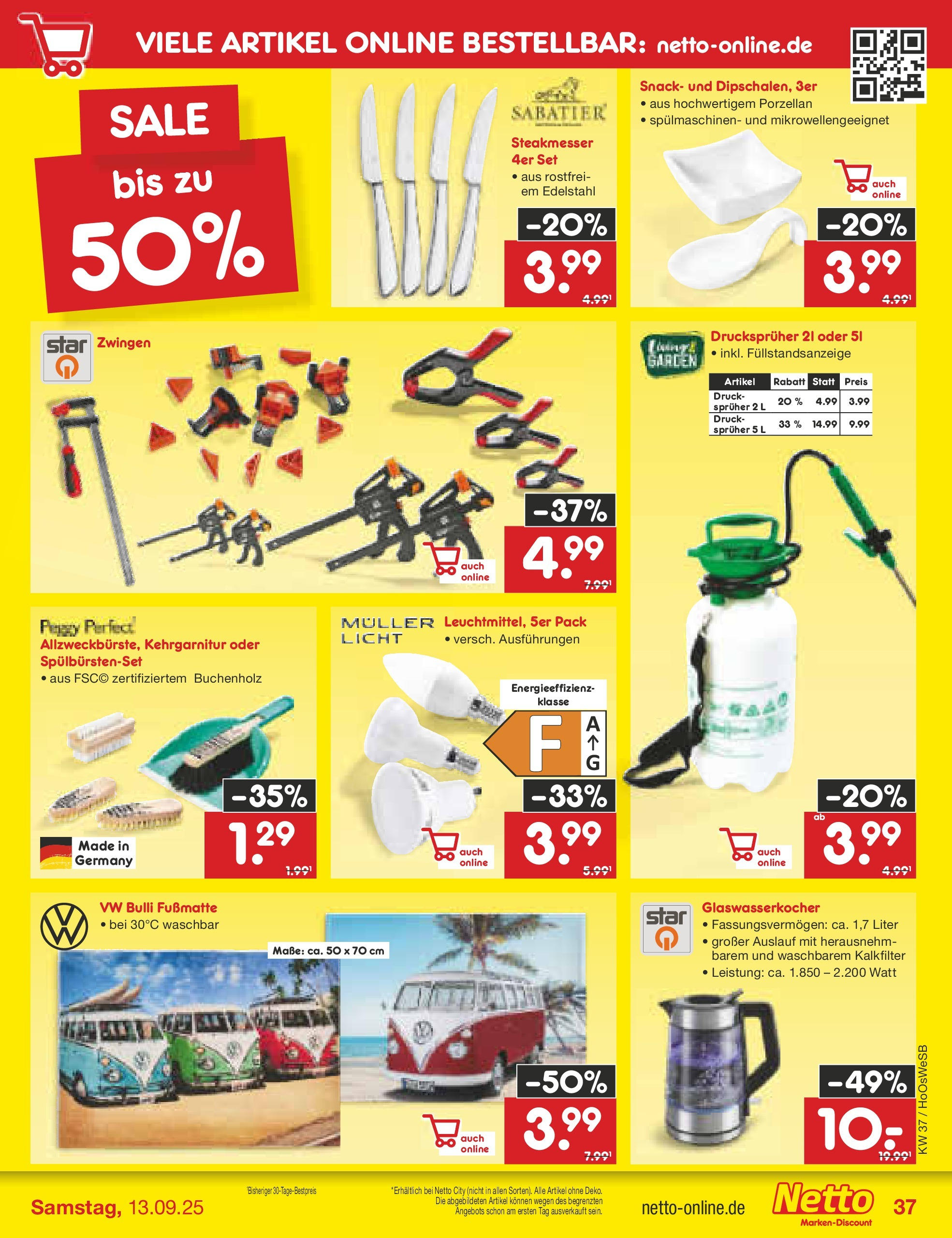 Netto Marken-Discount prospekt Hannover	 (ab 07.09.2025) » Angebote | Seite: 49 | Produkte: Fußmatte
