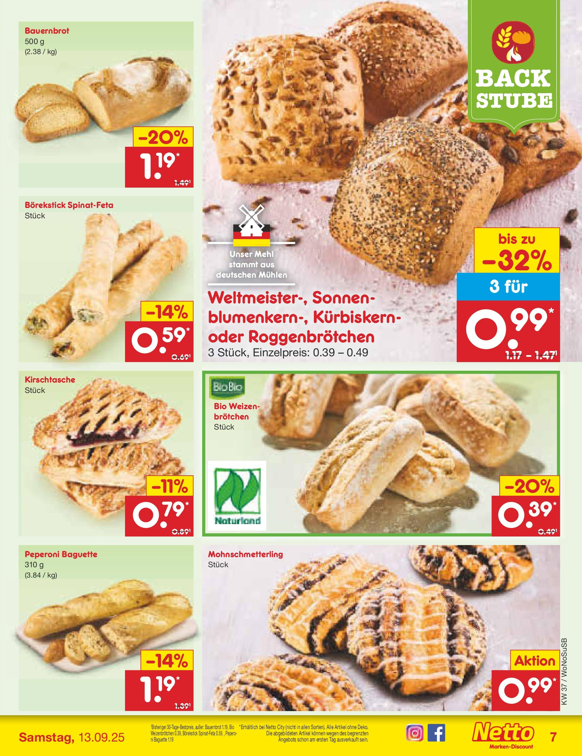 Netto Marken-Discount prospekt Mannheim (ab 07.09.2025) » Angebote | Seite: 7 | Produkte: Mehl, Baguette Netto Marken-Discount prospekt Mannheim (ab 07.09.2025) » Angebote | Seite: 7 | Produkte: Mehl, Baguette