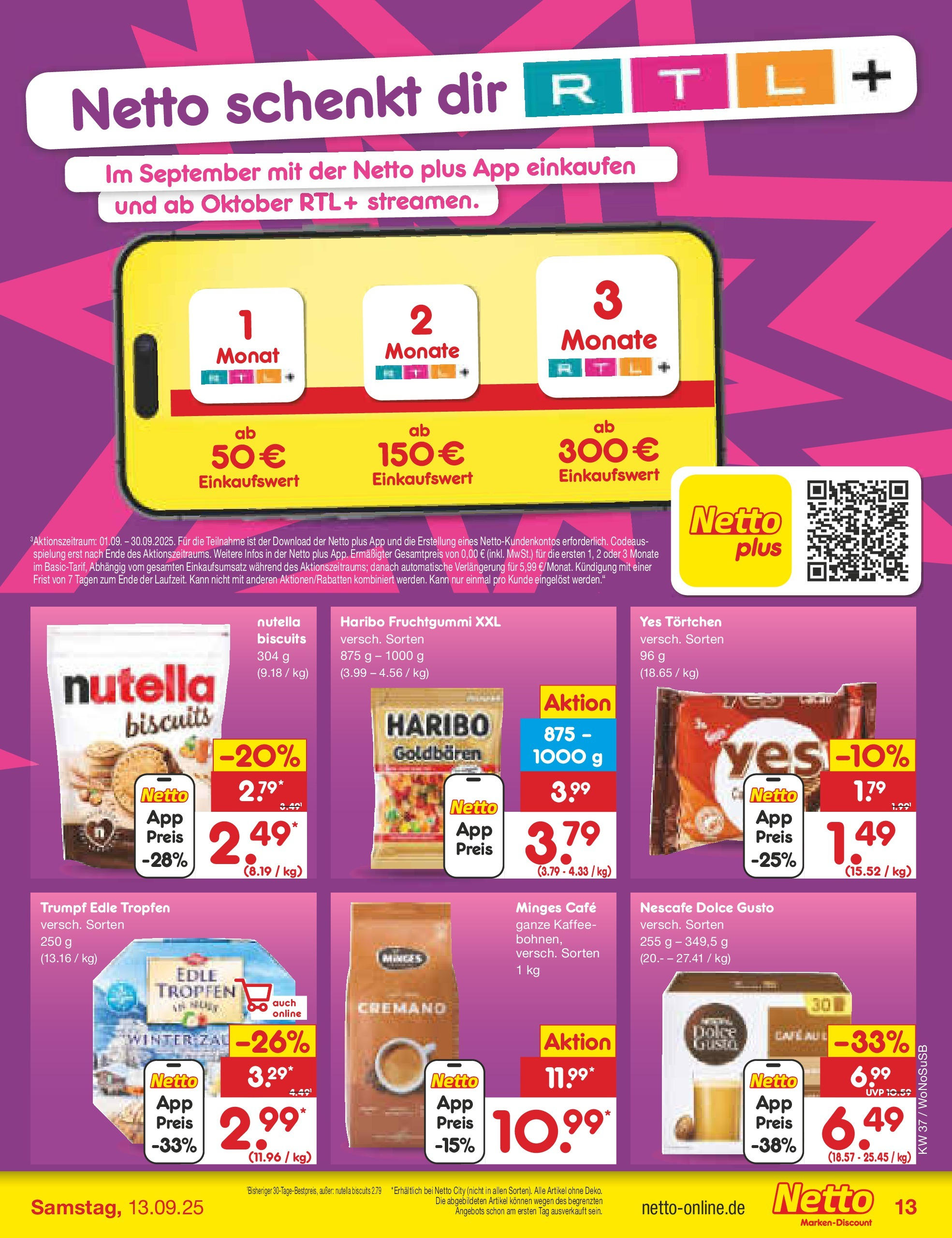 Netto Marken-Discount prospekt Mannheim (ab 07.09.2025) » Angebote | Seite: 13 | Produkte: Nescafe, Kaffee, Nutella, Dolce gusto Netto Marken-Discount prospekt Mannheim (ab 07.09.2025) » Angebote | Seite: 13 | Produkte: Nescafe, Kaffee, Nutella, Dolce gusto