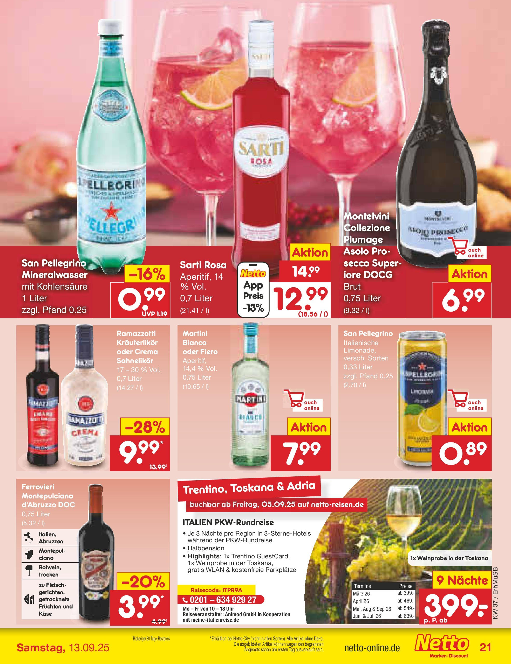 Netto Marken-Discount prospekt München (ab 08.09.2025) » Angebote | Seite: 27 | Produkte: Mineralwasser, Fleisch, Ramazzotti, Uhr Netto Marken-Discount prospekt München (ab 08.09.2025) » Angebote | Seite: 27 | Produkte: Mineralwasser, Fleisch, Ramazzotti, Uhr
