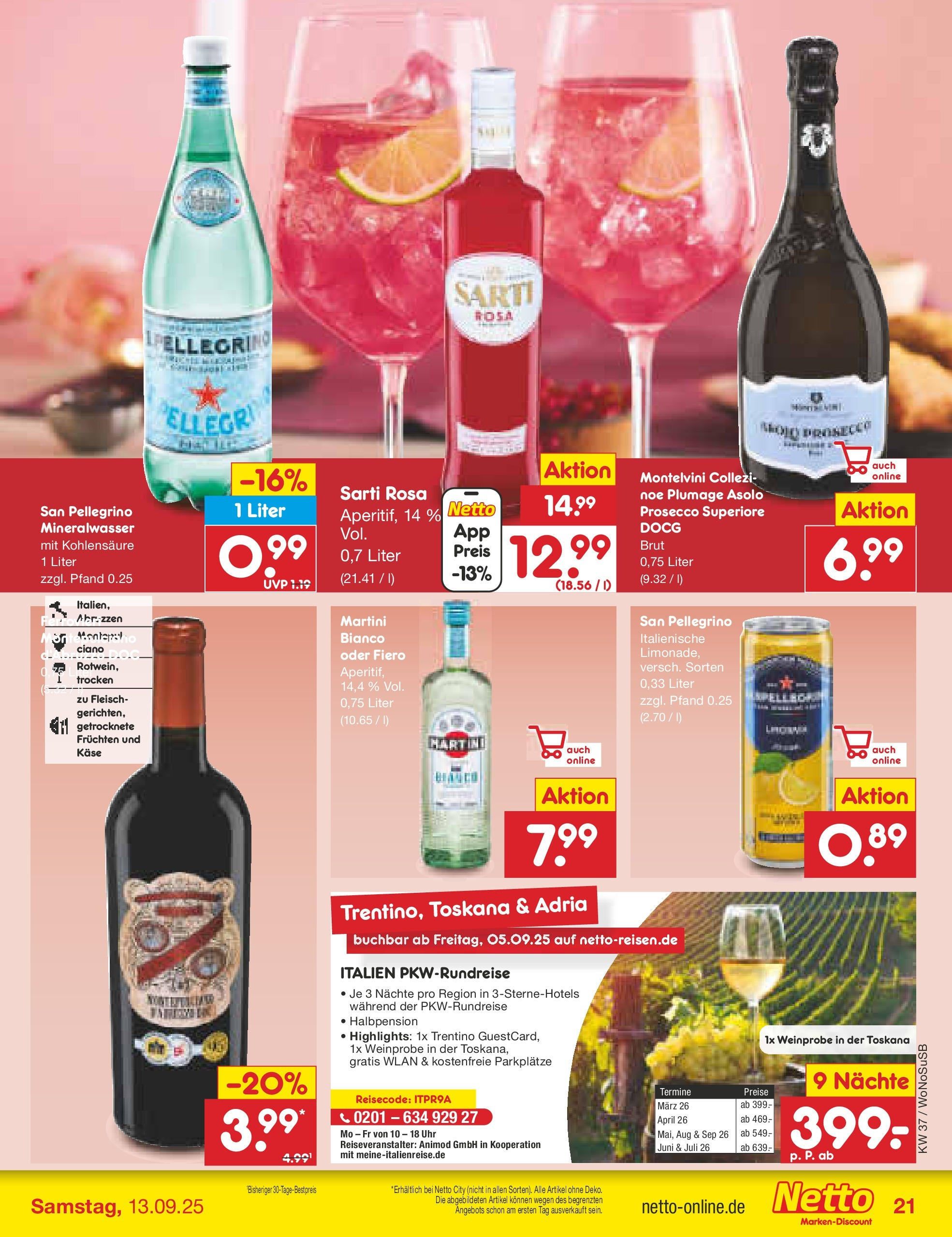 Netto Marken-Discount prospekt Mannheim (ab 07.09.2025) » Angebote | Seite: 27 | Produkte: Martini, Käse, Prosecco, Fleisch Netto Marken-Discount prospekt Mannheim (ab 07.09.2025) » Angebote | Seite: 27 | Produkte: Martini, Käse, Prosecco, Fleisch