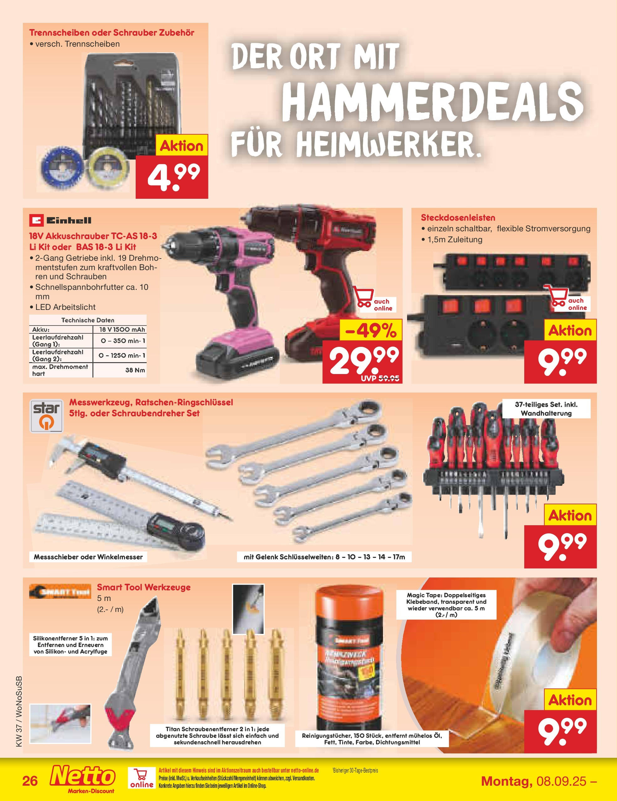 Netto Marken-Discount prospekt Mannheim (ab 07.09.2025) » Angebote | Seite: 36 | Produkte: Akkuschrauber Netto Marken-Discount prospekt Mannheim (ab 07.09.2025) » Angebote | Seite: 36 | Produkte: Akkuschrauber