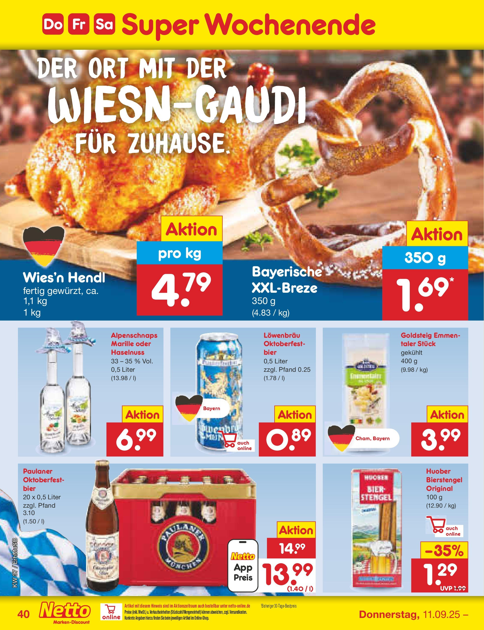 Netto Marken-Discount prospekt München (ab 08.09.2025) » Angebote | Seite: 58 | Produkte: Bier, Paulaner Netto Marken-Discount prospekt München (ab 08.09.2025) » Angebote | Seite: 58 | Produkte: Bier, Paulaner