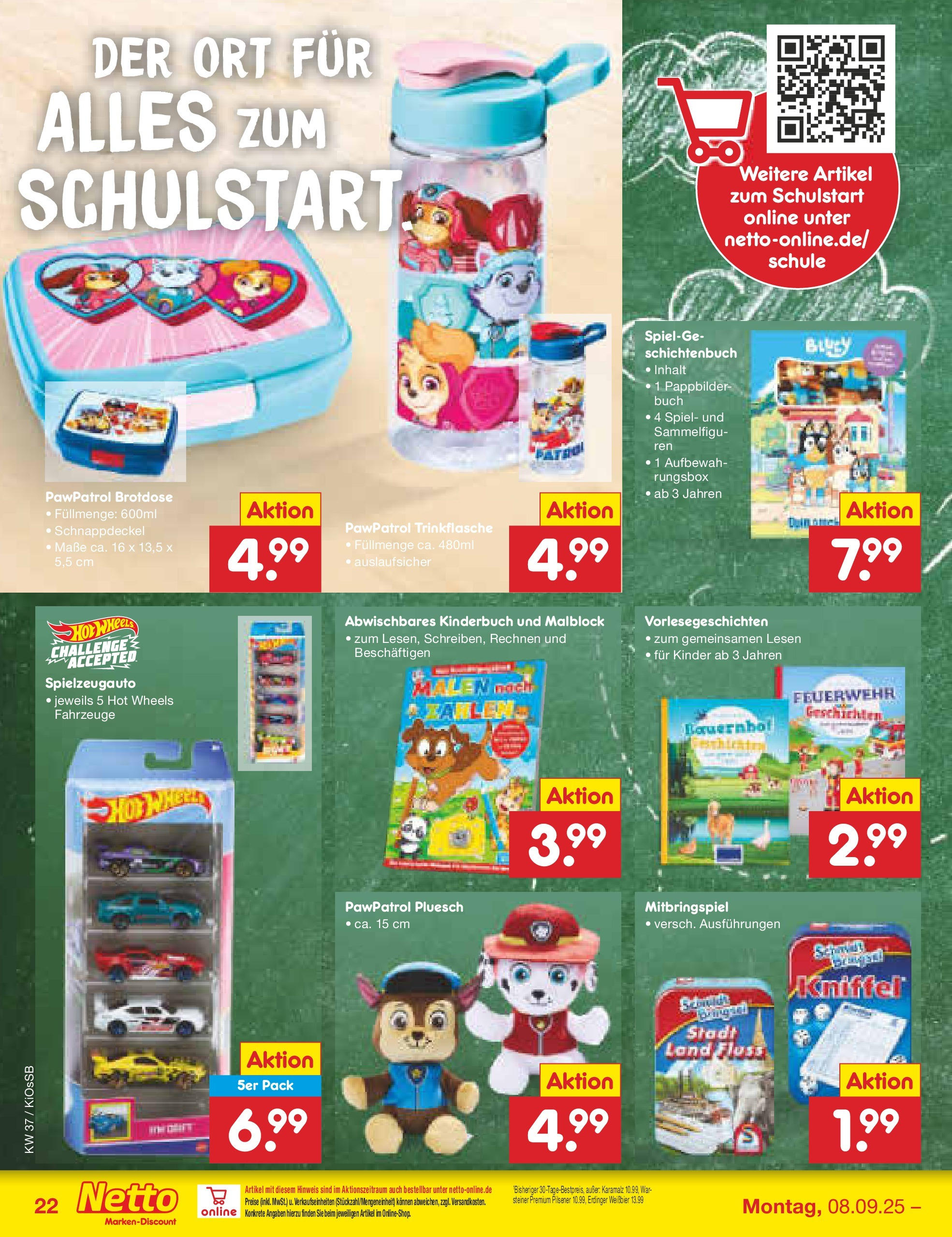 Netto Marken-Discount prospekt Oberasbach (ab 07.09.2025) » Angebote | Seite: 32 | Produkte: Spiel, Erdinger Netto Marken-Discount prospekt Oberasbach (ab 07.09.2025) » Angebote | Seite: 32 | Produkte: Spiel, Erdinger