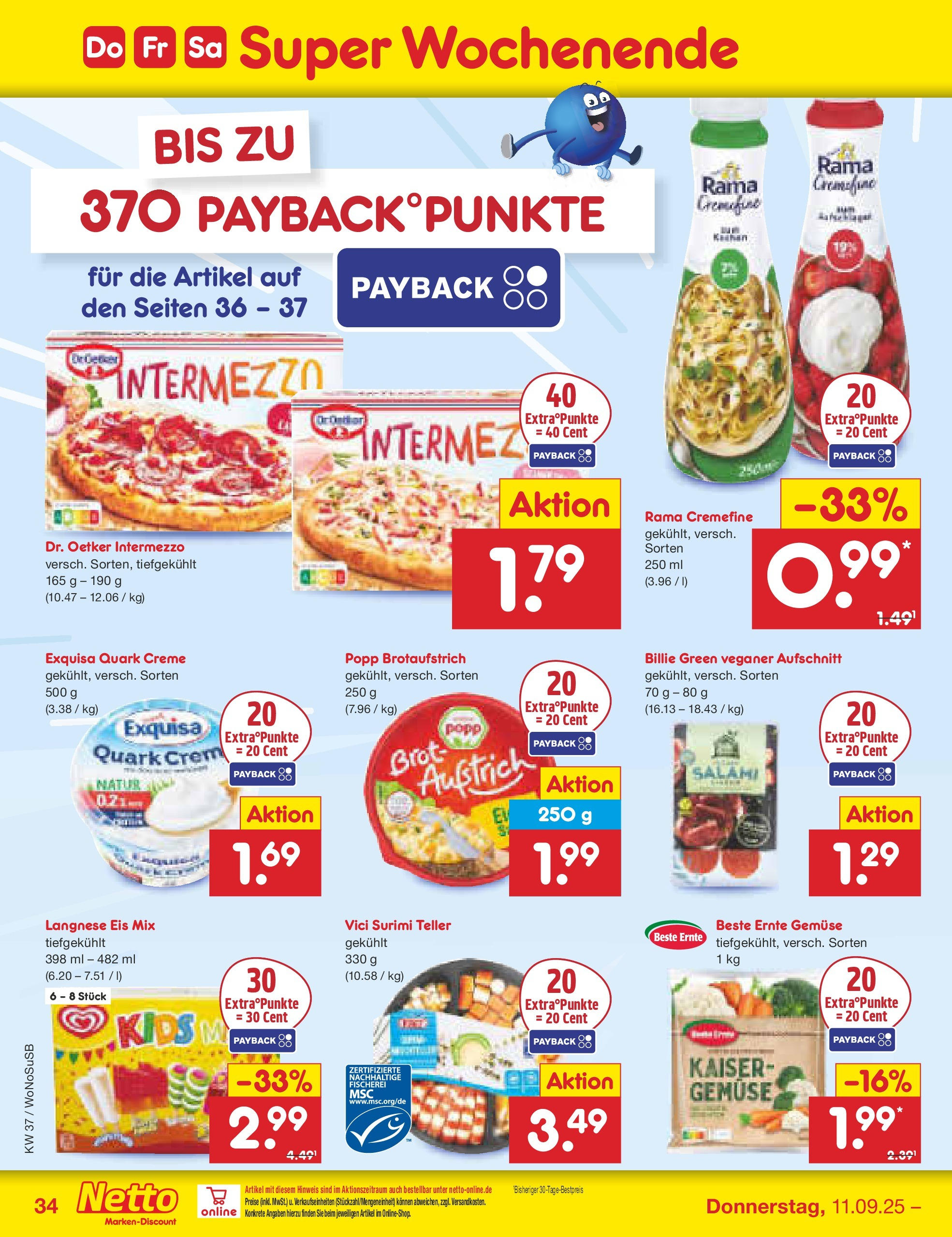Netto Marken-Discount prospekt Mannheim (ab 07.09.2025) » Angebote | Seite: 50 | Produkte: Langnese, Quark, Exquisa, Salami Netto Marken-Discount prospekt Mannheim (ab 07.09.2025) » Angebote | Seite: 50 | Produkte: Langnese, Quark, Exquisa, Salami
