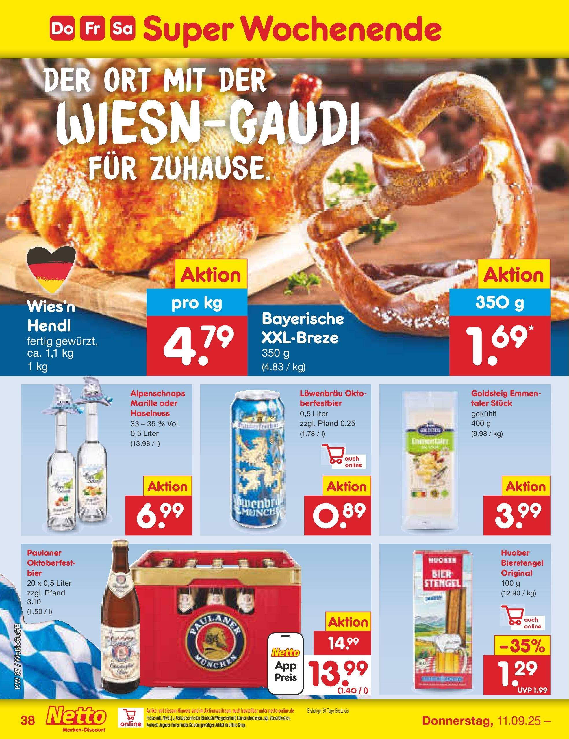 Netto Marken-Discount prospekt Mannheim (ab 07.09.2025) » Angebote | Seite: 54 | Produkte: Bier, Paulaner Netto Marken-Discount prospekt Mannheim (ab 07.09.2025) » Angebote | Seite: 54 | Produkte: Bier, Paulaner