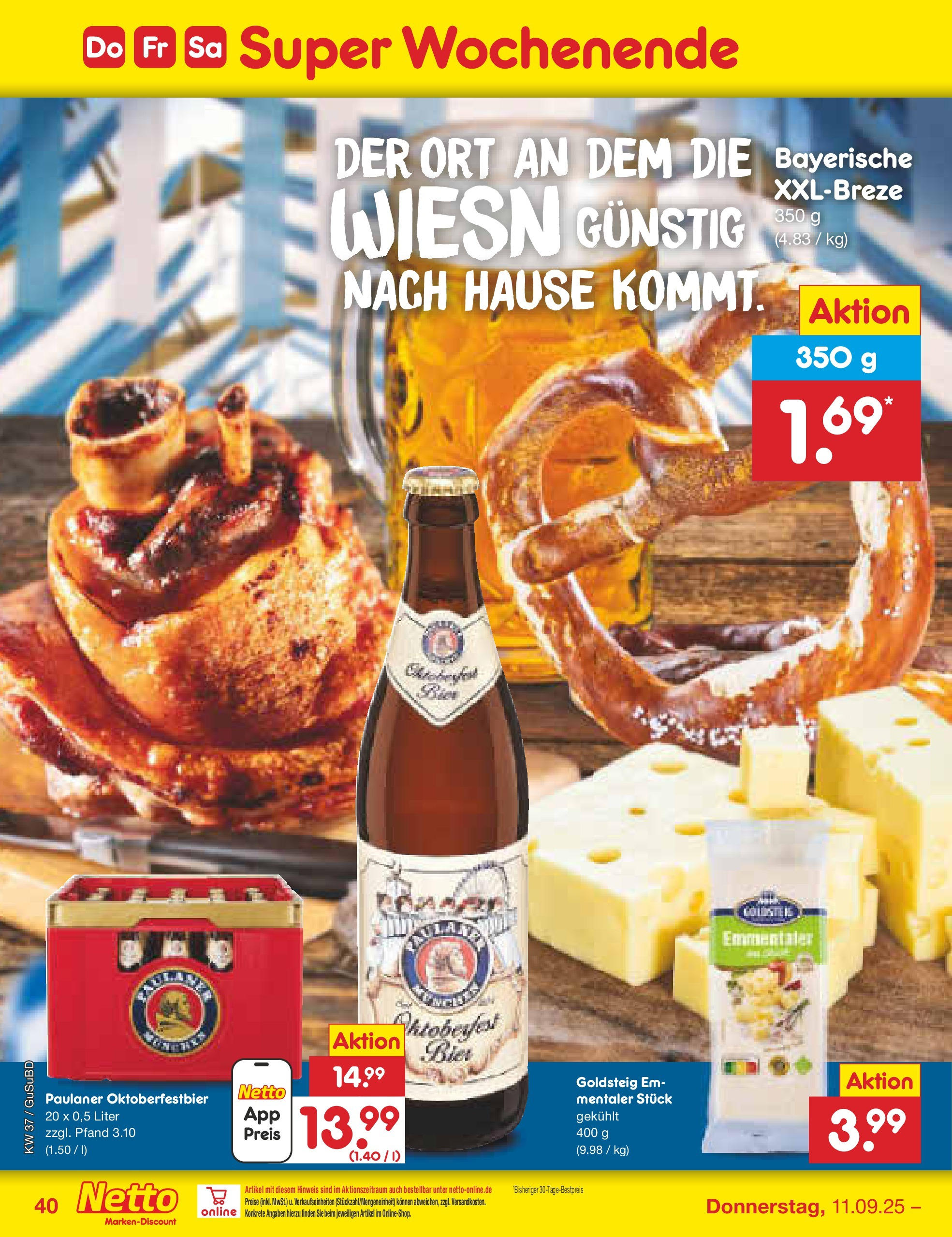 Netto Marken-Discount prospekt Glauchau	 (ab 07.09.2025) » Angebote | Seite: 58 | Produkte: Paulaner