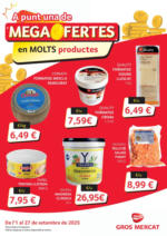 Gros Mercat A punt una de MEGA FERTES en MOLTS productes - hasta el 27.09.2025