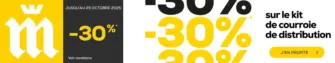 -30% sur le kot de courroie de distribution