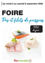 Promocash Foire Dos et filetes de poissons - au 06.09.2025