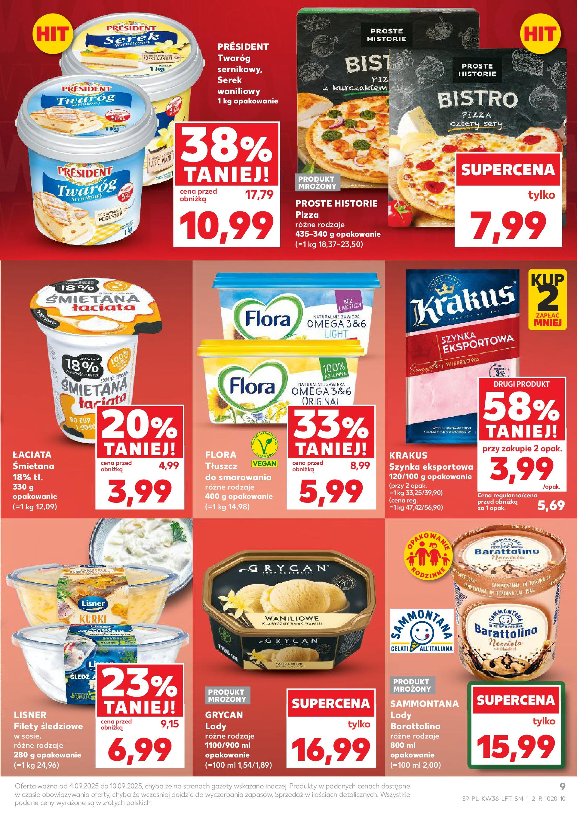 Kaufland gazetka (04.09.2025) - od jutra | Strona: 9 | Produkty: Śledź, Serek, Mleka, Twaróg Kaufland gazetka od 04.09.2025 - od jutra PDF | Strona: 9 | Produkty: Śledź, Serek, Mleka, Twaróg
