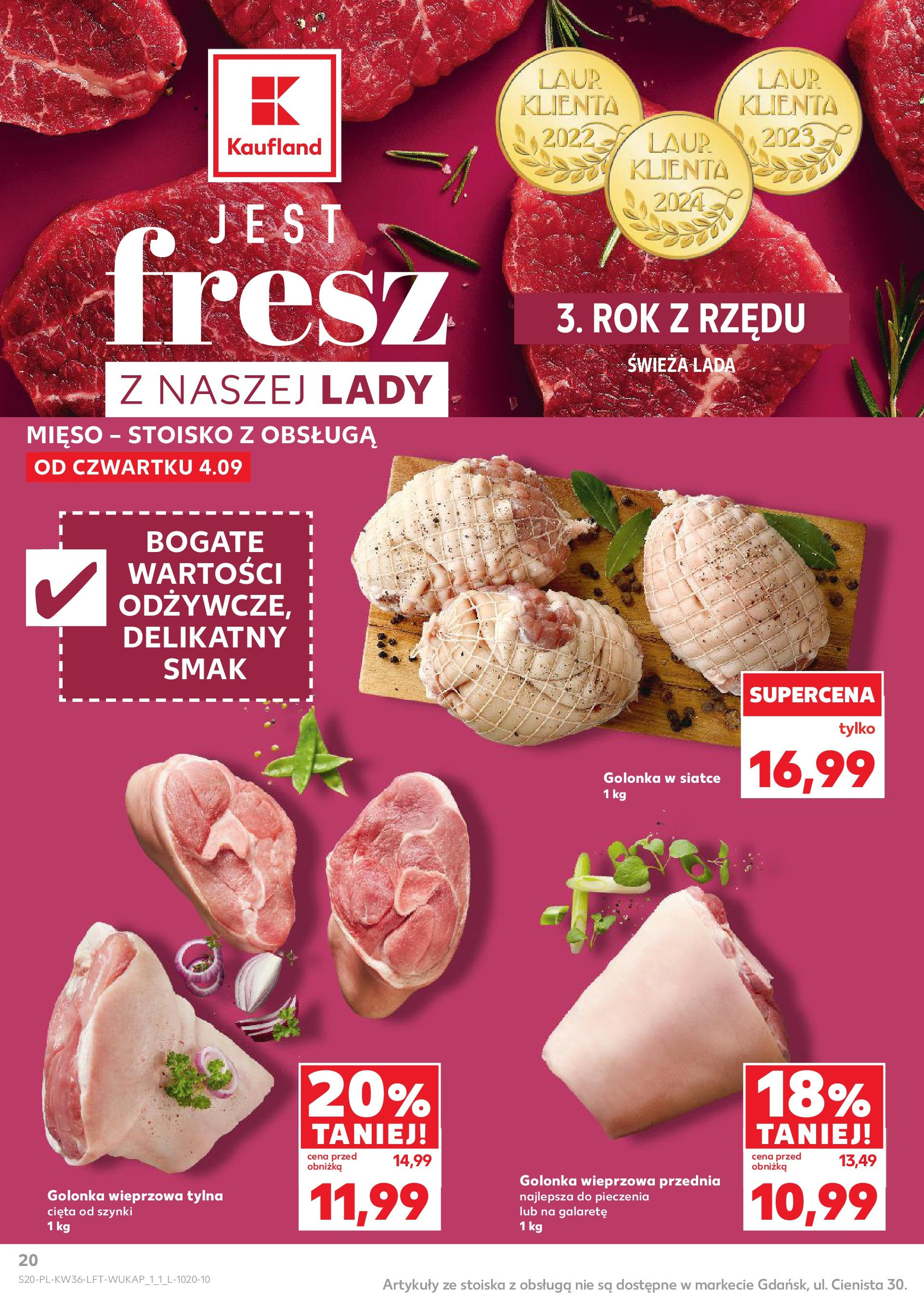 Kaufland gazetka (04.09.2025) - od jutra | Strona: 20 | Produkty: Mięso, Golonka wieprzowa Kaufland gazetka od 04.09.2025 - od jutra PDF | Strona: 20 | Produkty: Mięso, Golonka wieprzowa