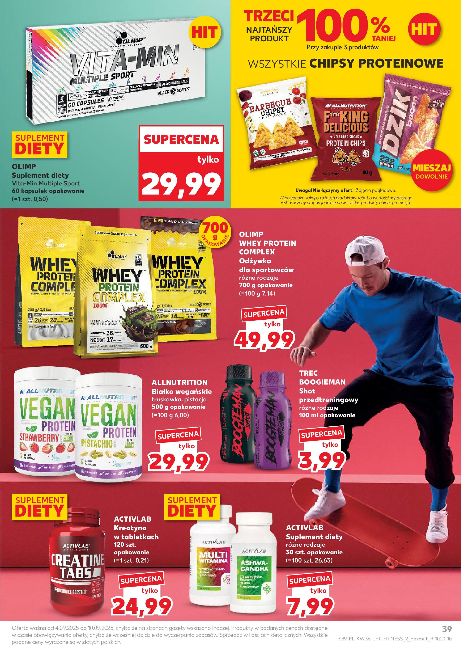 Kaufland gazetka (04.09.2025) - od jutra | Strona: 39 | Produkty: Chipsy, Odżywka Kaufland gazetka od 04.09.2025 - od jutra PDF | Strona: 39 | Produkty: Chipsy, Odżywka