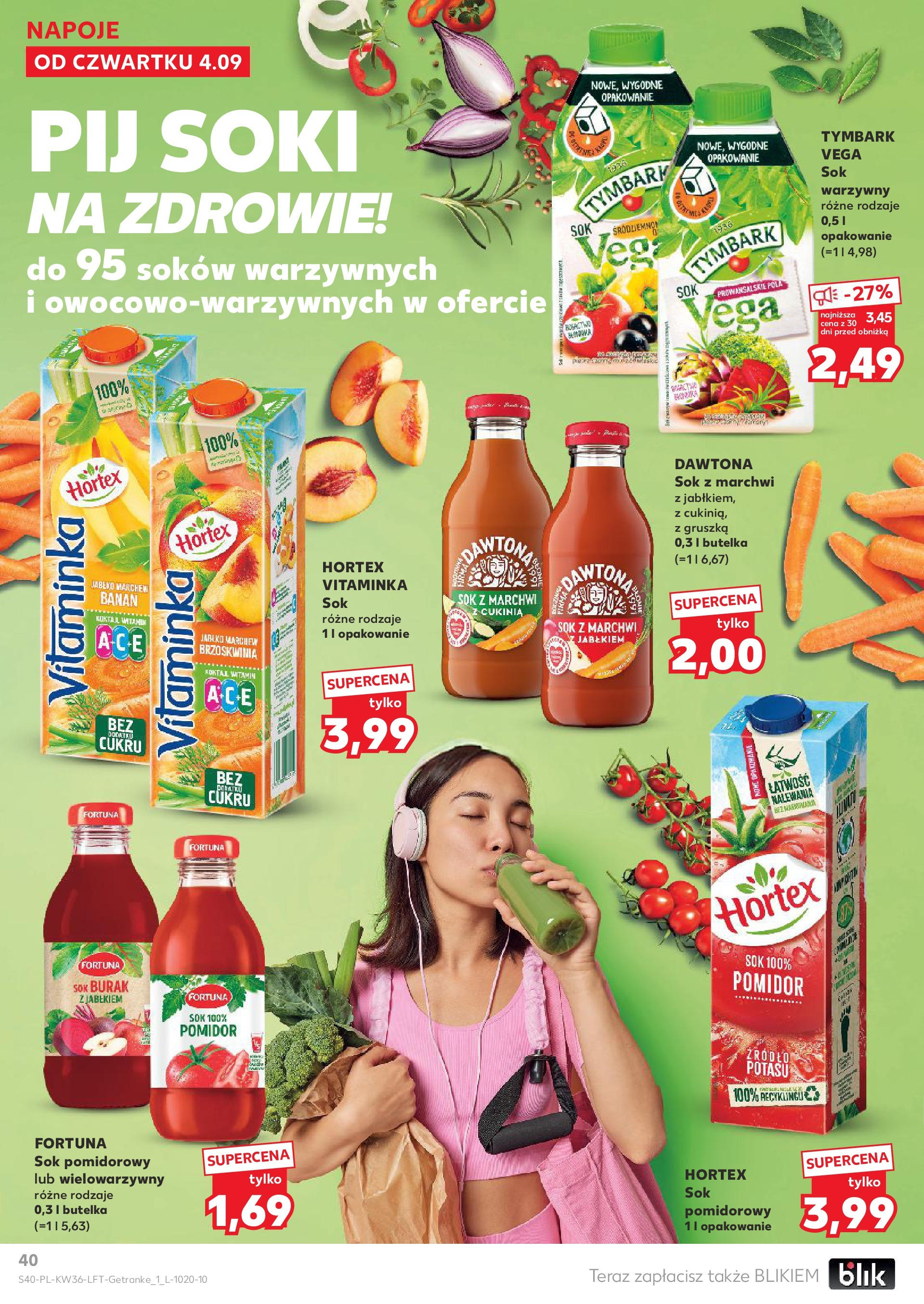 Kaufland gazetka (04.09.2025) - od jutra | Strona: 40 | Produkty: Brzoskwinia, Gruszka, Cukinia, Sok Kaufland gazetka od 04.09.2025 - od jutra PDF | Strona: 40 | Produkty: Brzoskwinia, Gruszka, Cukinia, Sok