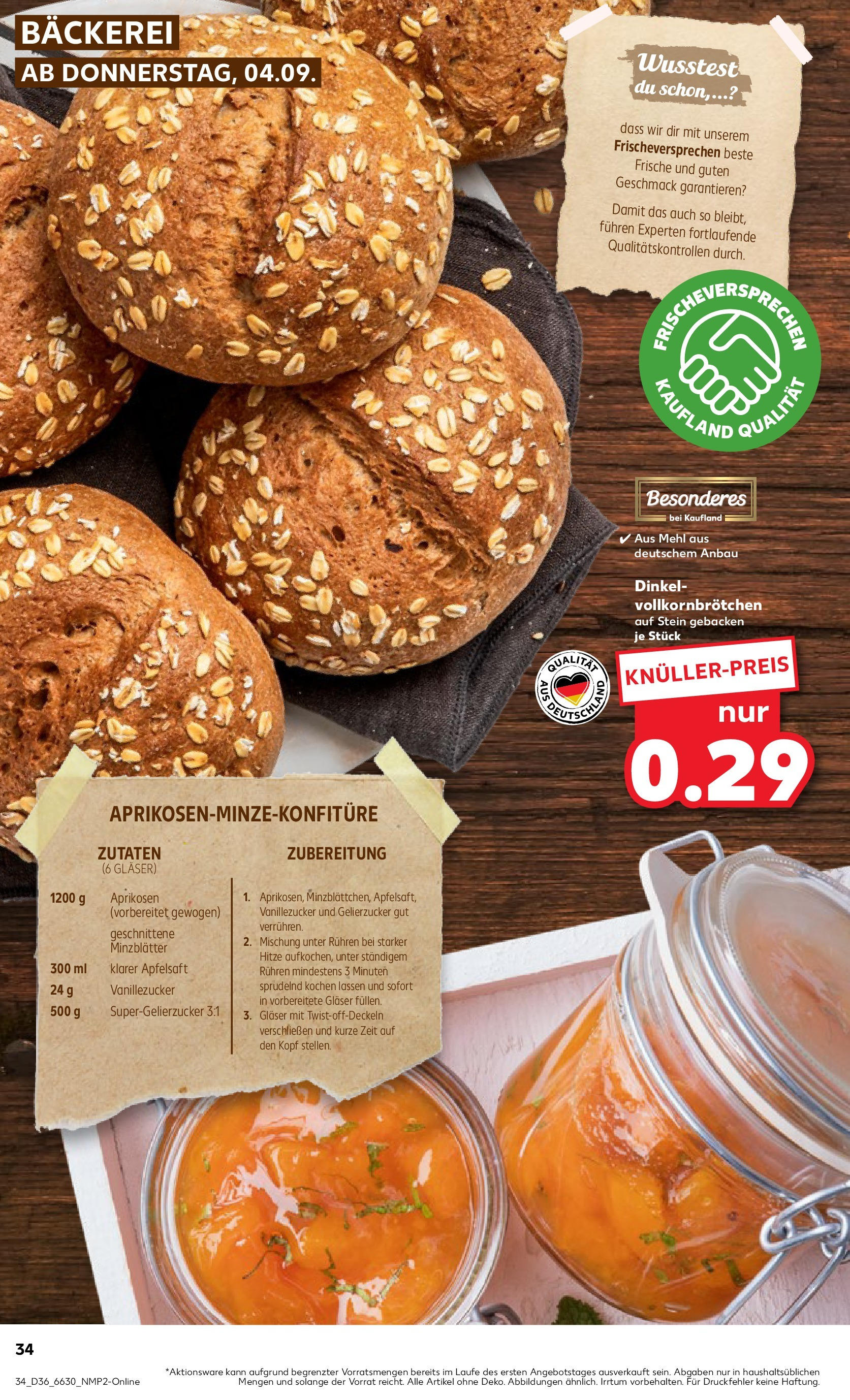 Prospekt Kaufland ab 04.09.2025 » Angebote und Werbung Online | Seite: 34 | Produkte: Gelierzucker, Bäckerei, Mehl, Apfelsaft Prospekt Kaufland ab 04.09.2025 » Angebote Online zum Blättern | Seite: 34 | Produkte: Gelierzucker, Bäckerei, Mehl, Apfelsaft