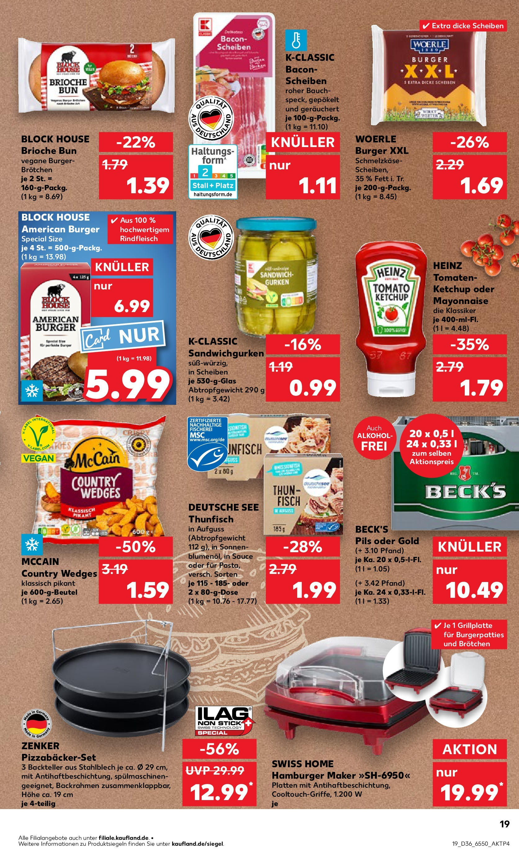 Prospekt Kaufland ab 04.09.2025 » Angebote und Werbung Online | Seite: 19 | Produkte: Pils, Pizza, Rindfleisch, Gurken Prospekt Kaufland ab 04.09.2025 » Angebote Online zum Blättern | Seite: 19 | Produkte: Pils, Pizza, Rindfleisch, Gurken