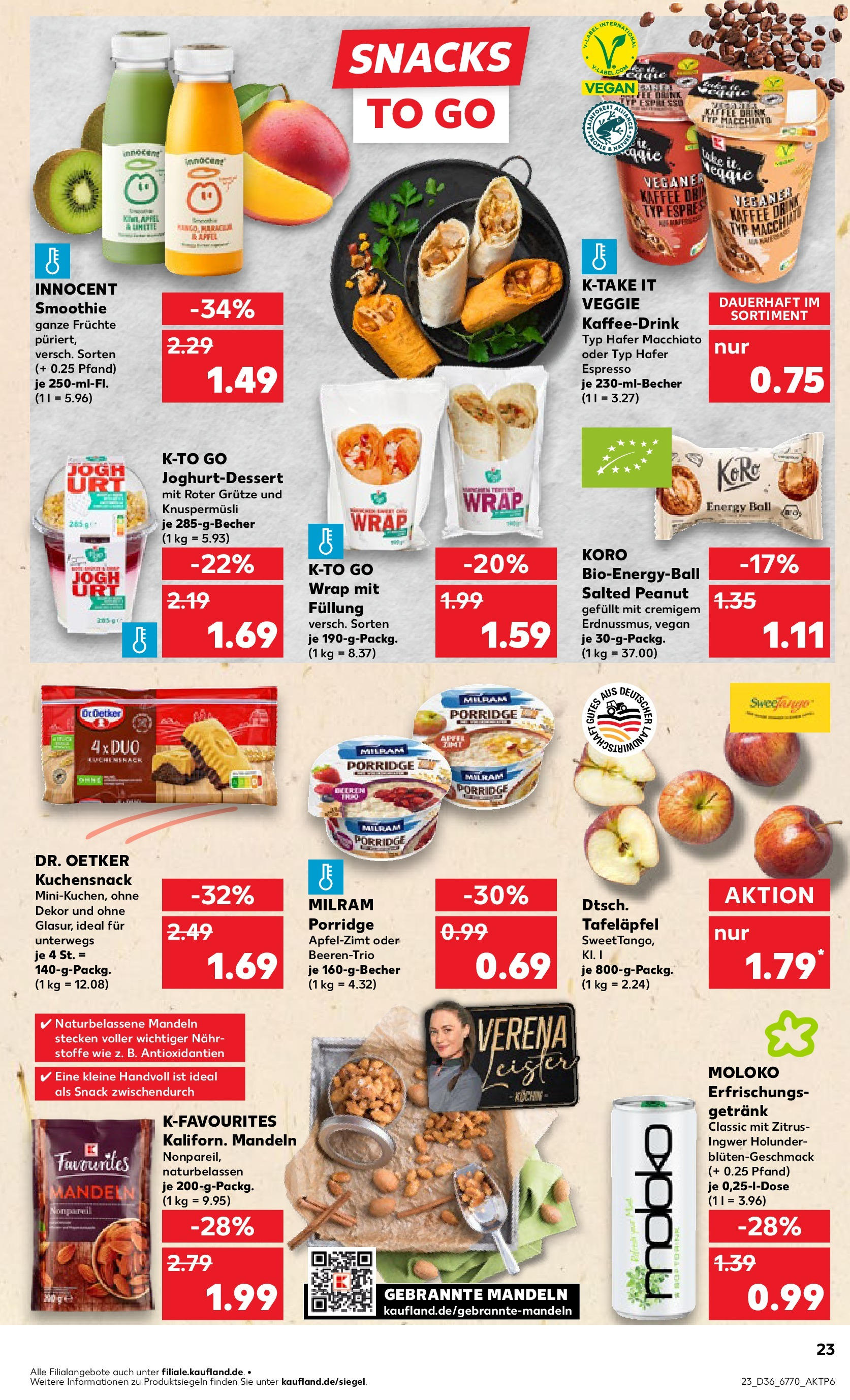 Prospekt Kaufland ab 04.09.2025 » Angebote und Werbung Online | Seite: 23 | Produkte: Kaffee, Äpfel, Milram, Limette Prospekt Kaufland ab 04.09.2025 » Angebote Online zum Blättern | Seite: 23 | Produkte: Kaffee, Äpfel, Milram, Limette