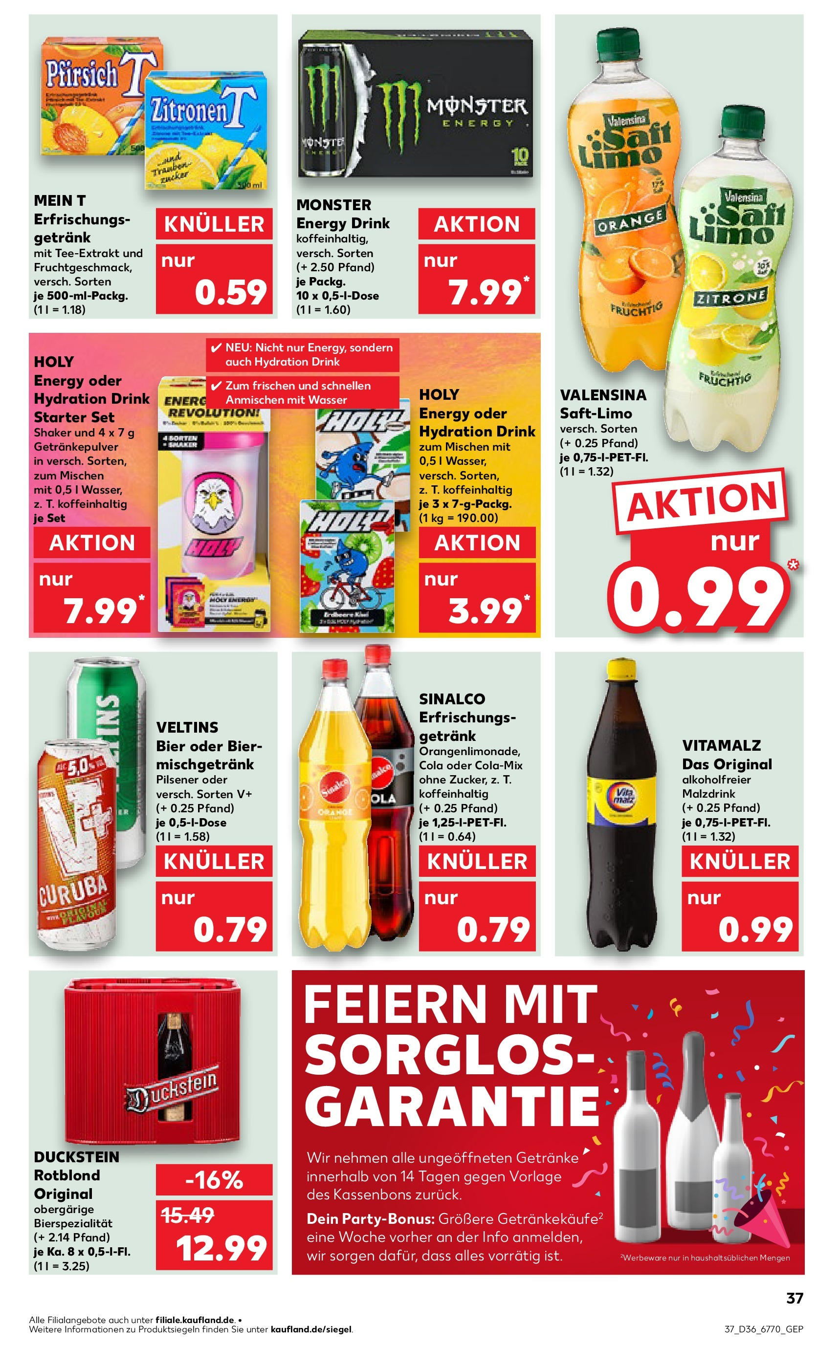 Prospekt Kaufland ab 04.09.2025 » Angebote und Werbung Online | Seite: 37 | Produkte: Cola, Bier, Monster, Zitrone Prospekt Kaufland ab 04.09.2025 » Angebote Online zum Blättern | Seite: 37 | Produkte: Cola, Bier, Monster, Zitrone