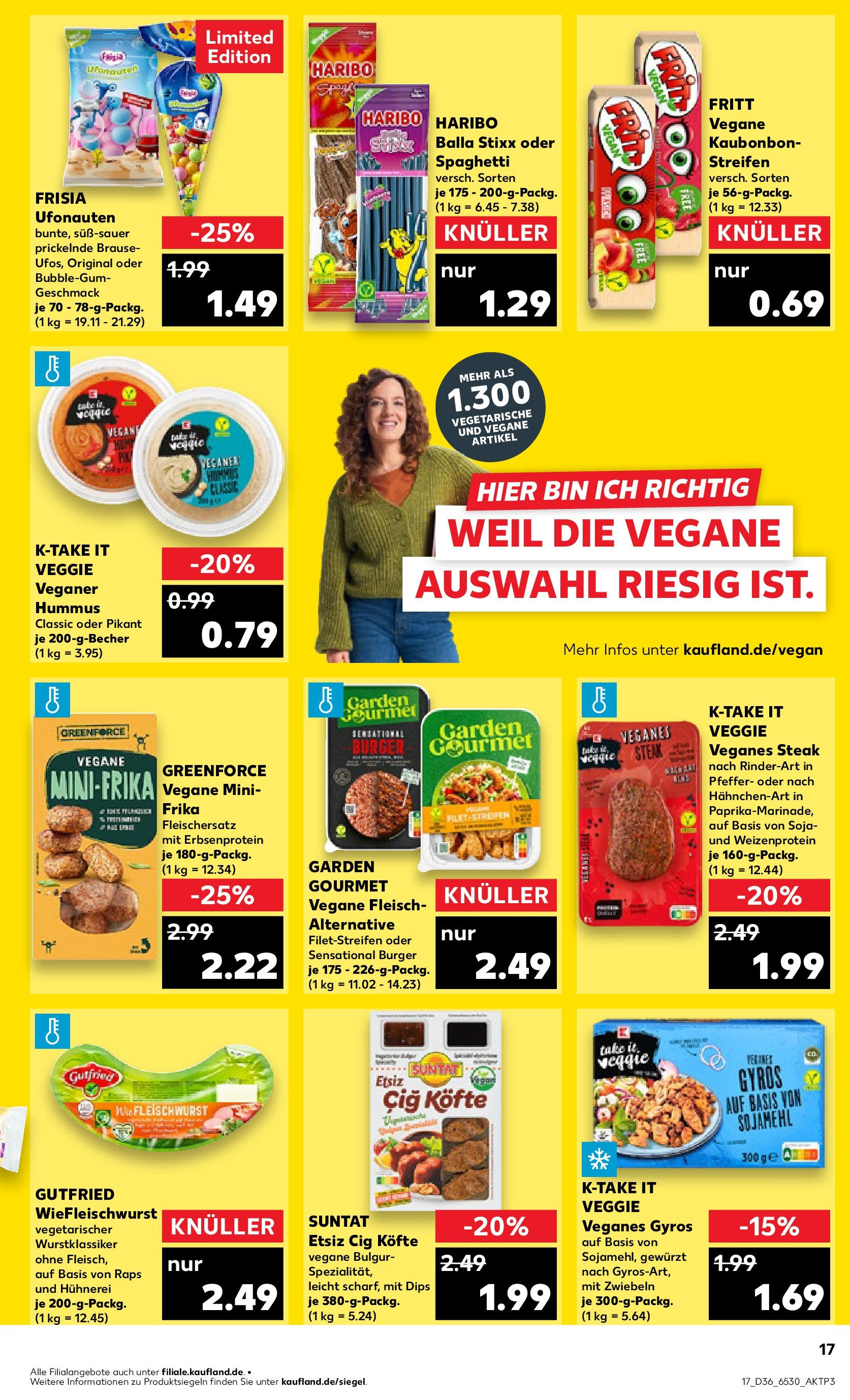 Prospekt Kaufland ab 04.09.2025 » Angebote und Werbung Online | Seite: 17 | Produkte: Haribo, Burger, Gyros, Steak Prospekt Kaufland ab 04.09.2025 » Angebote Online zum Blättern | Seite: 17 | Produkte: Haribo, Burger, Gyros, Steak