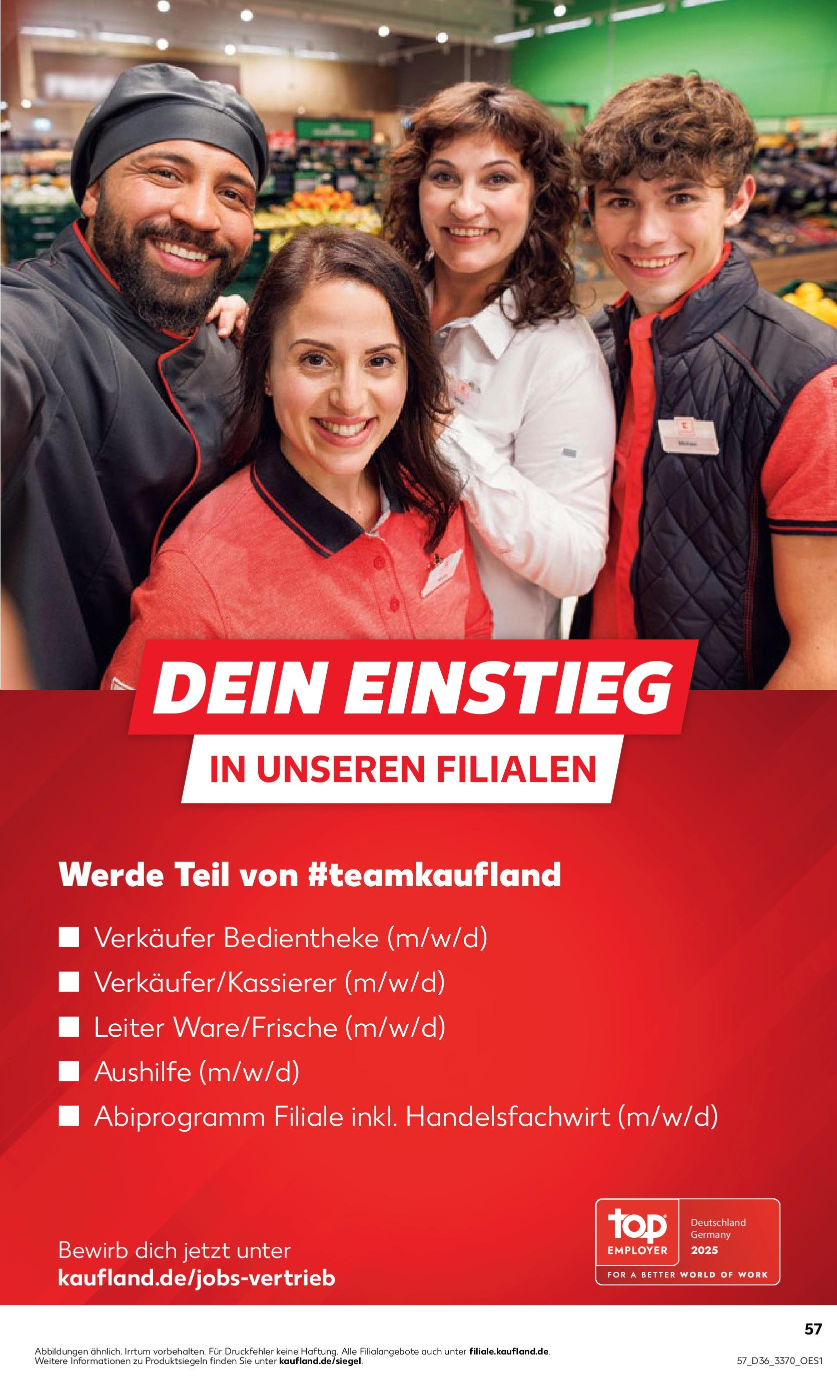 Prospekt Kaufland ab 04.09.2025 » Angebote und Werbung Online | Seite: 57 Prospekt Kaufland ab 04.09.2025 » Angebote Online zum Blättern | Seite: 57