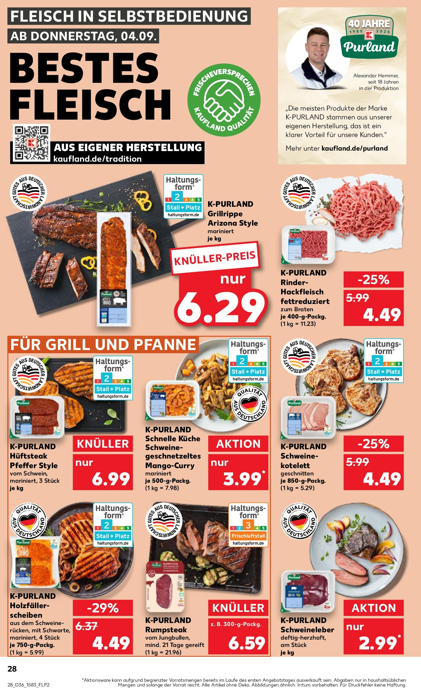 Prospekt Kaufland ab 04.09.2025 » Angebote Online zum Blättern | Seite: 28 | Produkte: Grill, Küche, Pfeffer, Fleisch