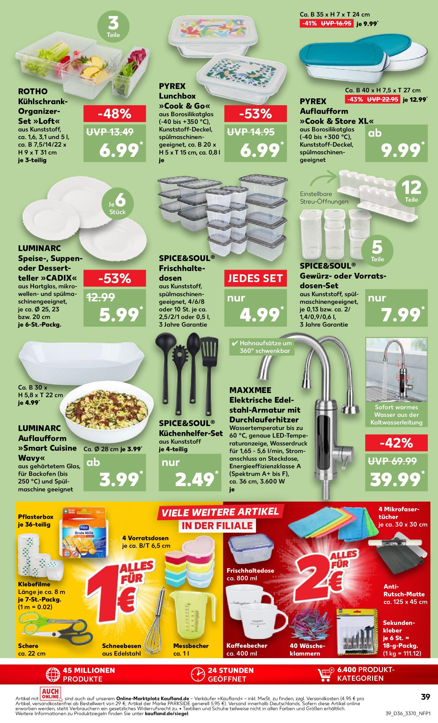 Prospekt Kaufland ab 04.09.2025 » Angebote und Werbung Online | Seite: 39 | Produkte: Kühlschrank, Wasser, Backofen Prospekt Kaufland ab 04.09.2025 » Angebote Online zum Blättern | Seite: 39 | Produkte: Kühlschrank, Wasser, Backofen