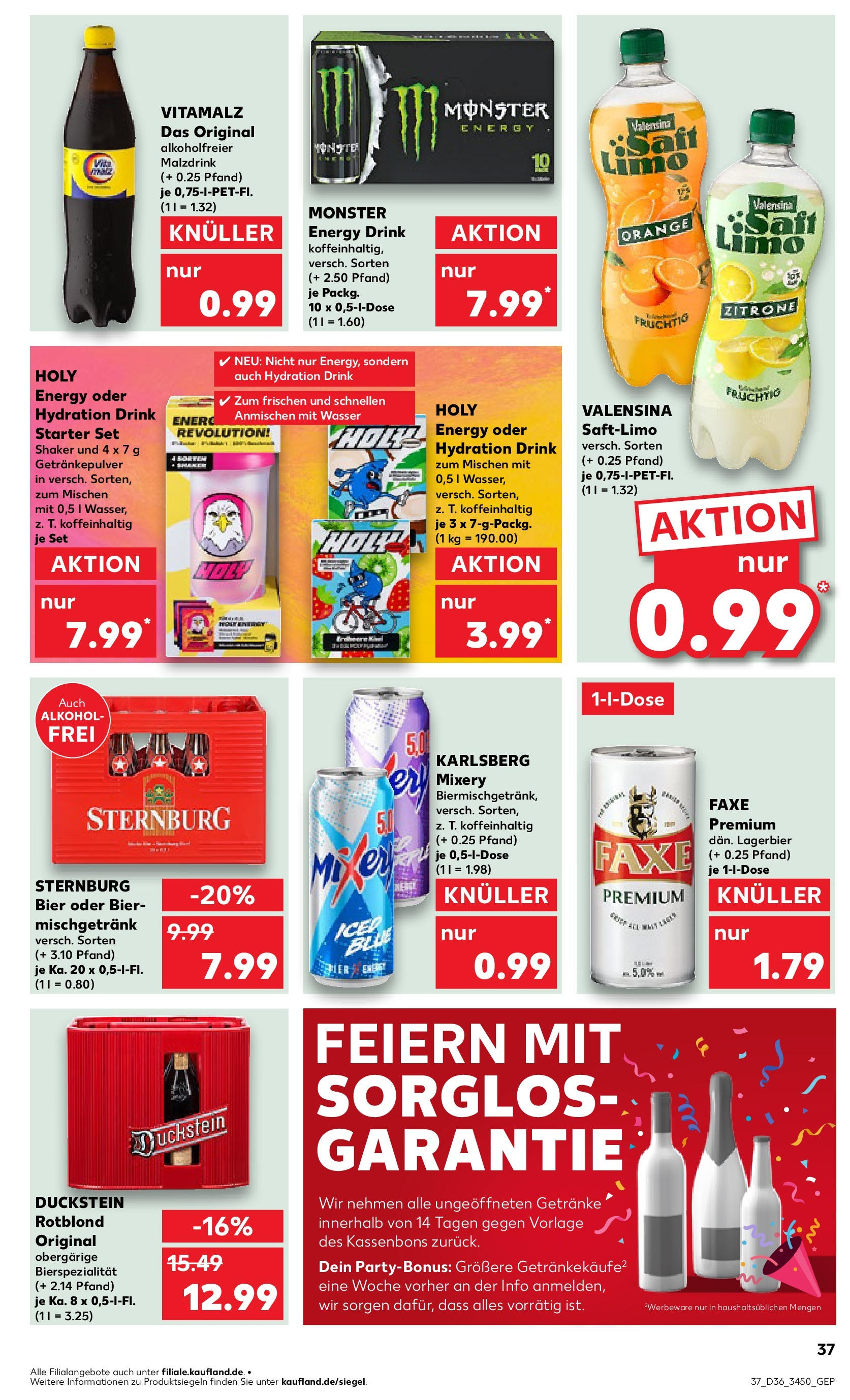 Prospekt Kaufland ab 04.09.2025 » Angebote und Werbung Online | Seite: 37 | Produkte: Energy, Valensina, Monster, Mixery Prospekt Kaufland ab 04.09.2025 » Angebote Online zum Blättern | Seite: 37 | Produkte: Energy, Valensina, Monster, Mixery