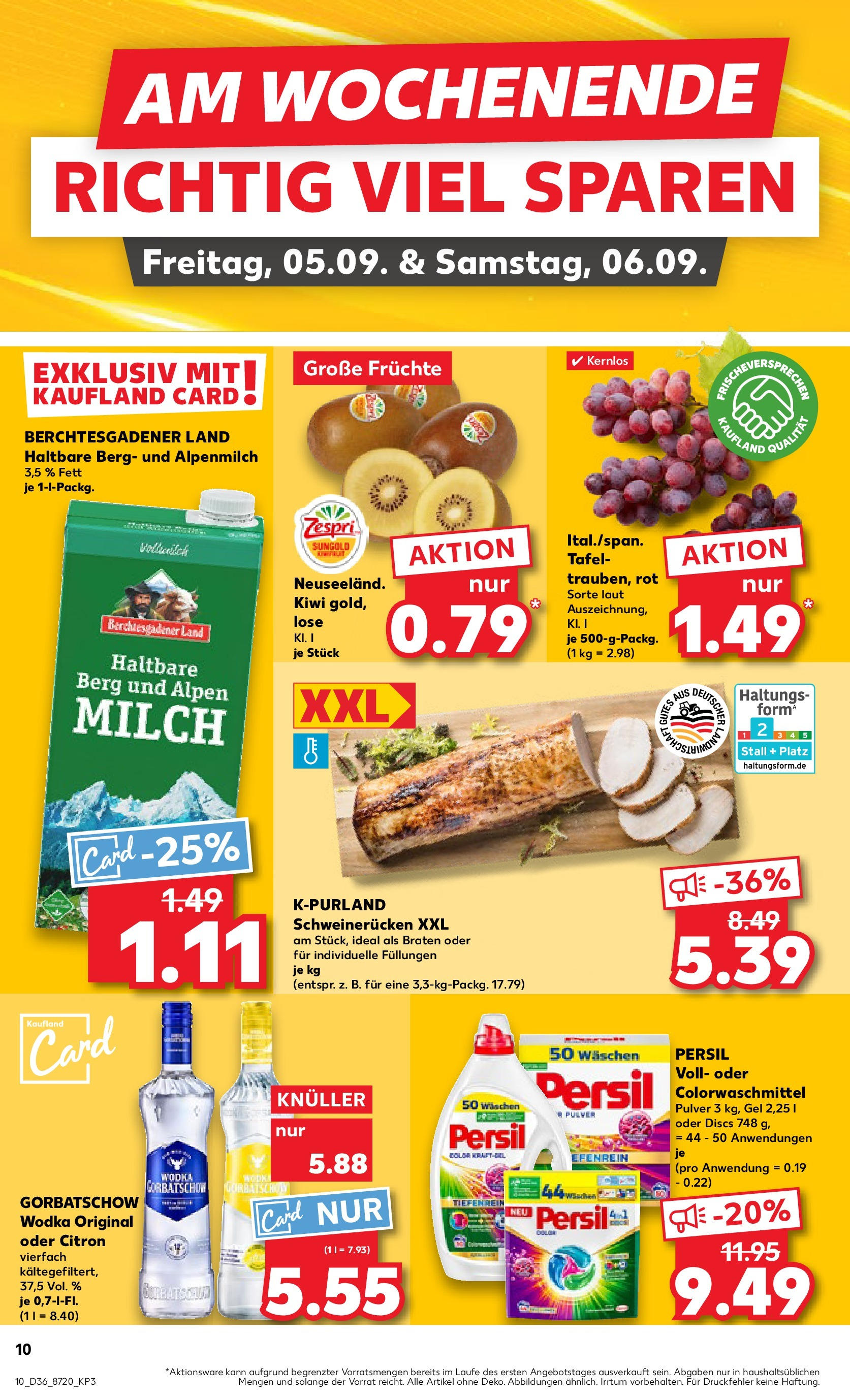 Prospekt Kaufland ab 04.09.2025 » Angebote und Werbung Online | Seite: 10 | Produkte: Milch, Wodka gorbatschow, Vodka, Wodka Prospekt Kaufland ab 04.09.2025 » Angebote Online zum Blättern | Seite: 10 | Produkte: Milch, Wodka gorbatschow, Vodka, Wodka