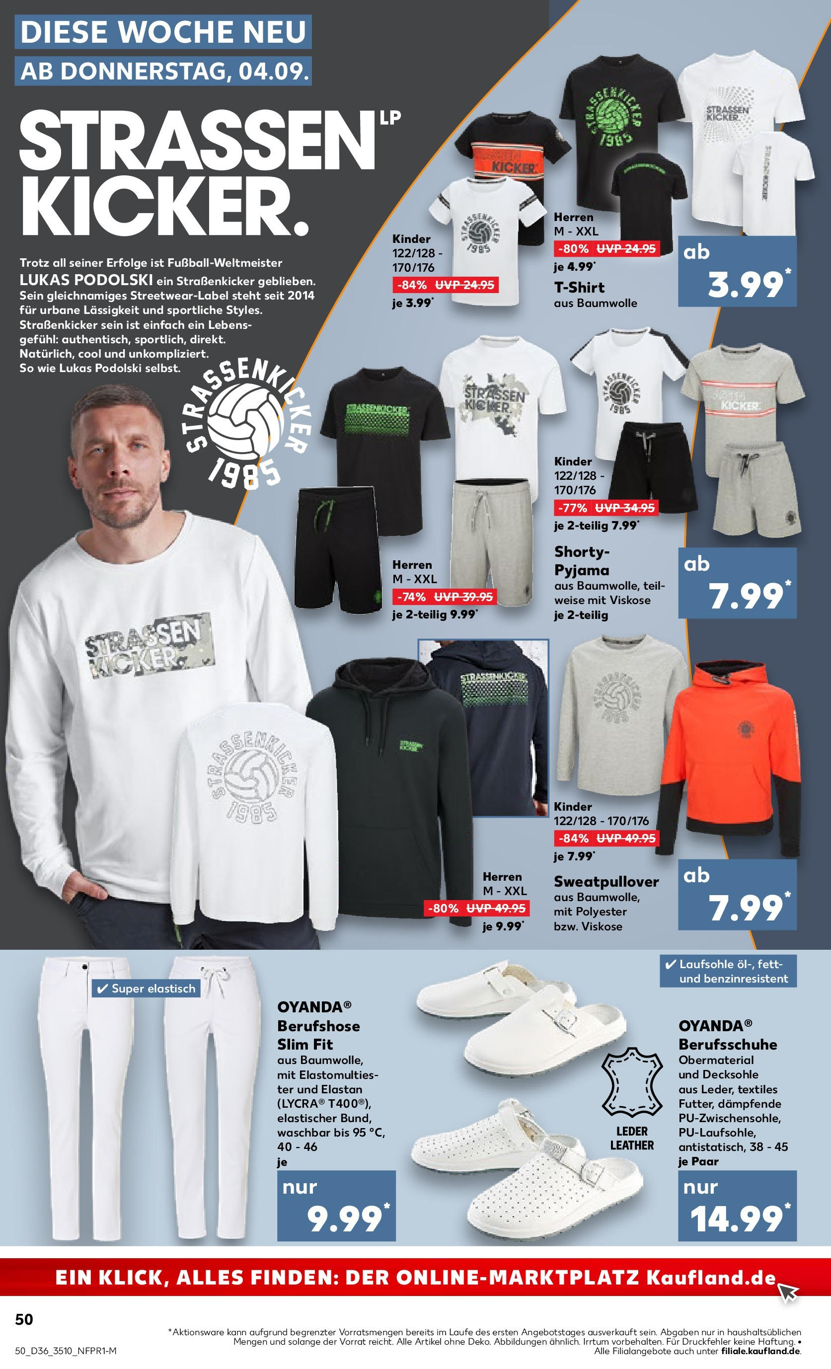 Prospekt Kaufland ab 04.09.2025 » Angebote Online zum Blättern | Seite: 50 | Produkte: Sweatshirt, T-Shirt, Pyjama