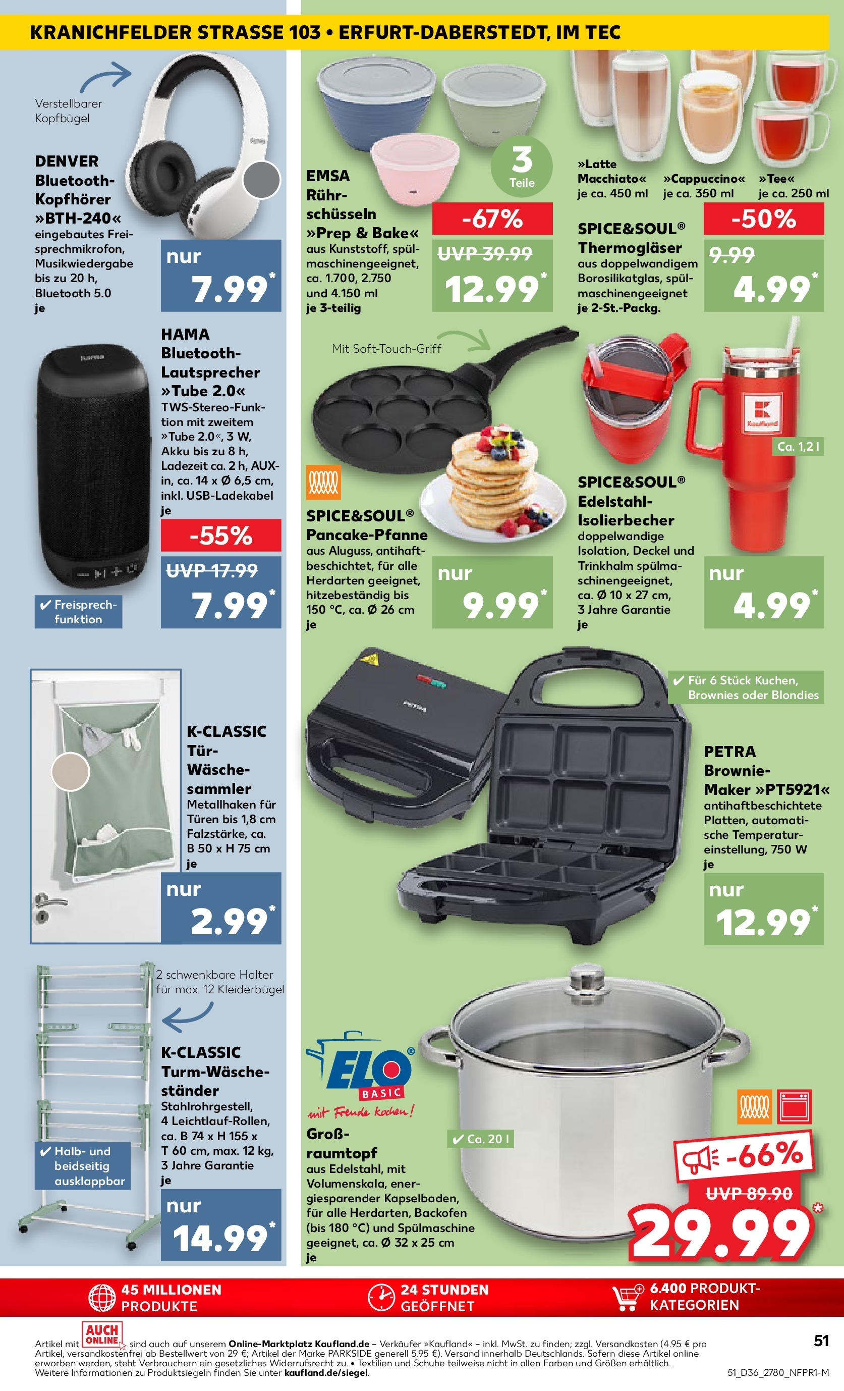 Prospekt Kaufland ab 04.09.2025 » Angebote Online zum Blättern | Seite: 51 | Produkte: Tür, Kleiderbügel, Backofen, Kopfhörer