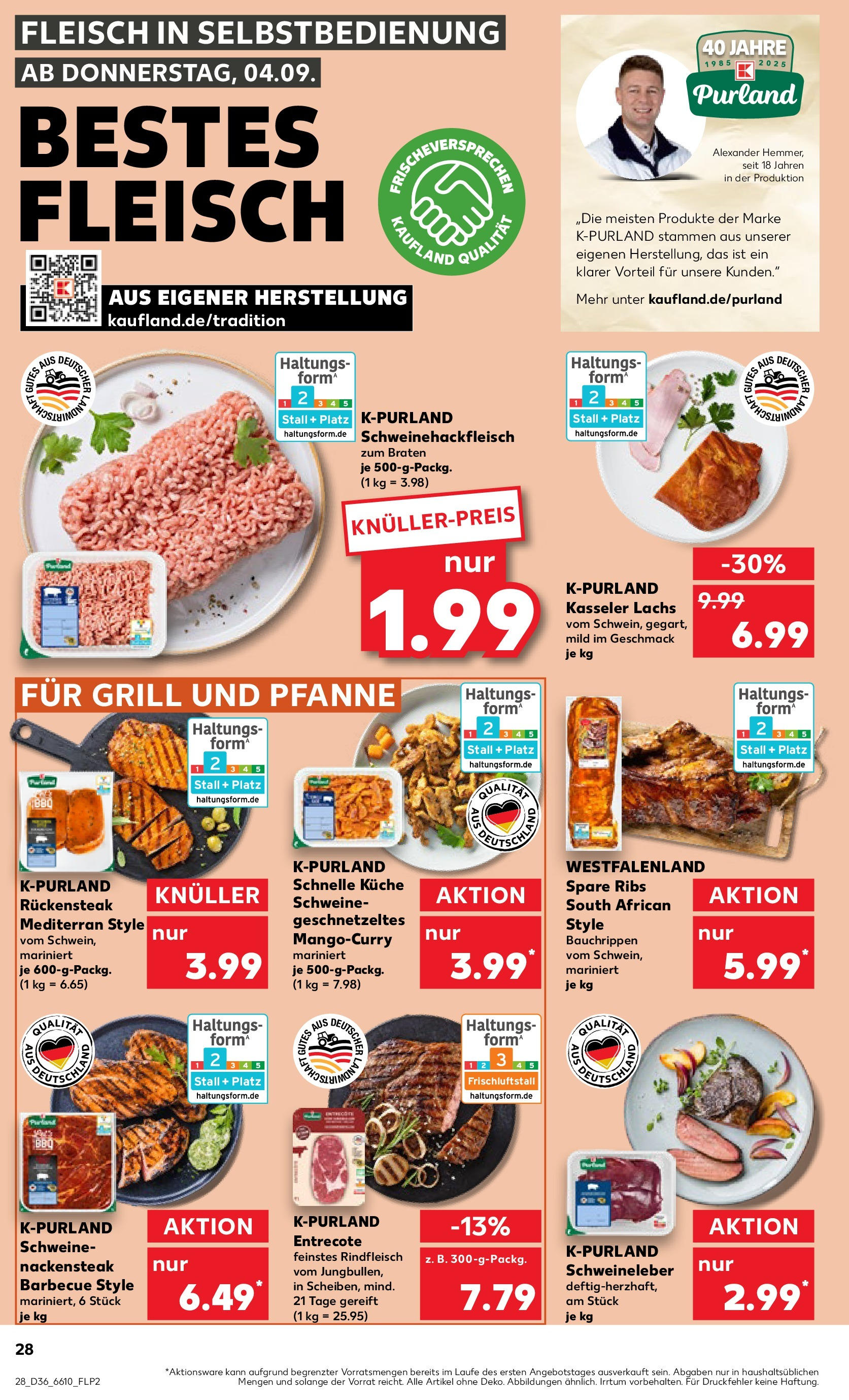 Prospekt Kaufland ab 04.09.2025 » Angebote und Werbung Online | Seite: 28 | Produkte: Grill, Spare ribs, Rindfleisch, Fleisch Prospekt Kaufland ab 04.09.2025 » Angebote Online zum Blättern | Seite: 28 | Produkte: Grill, Spare ribs, Rindfleisch, Fleisch